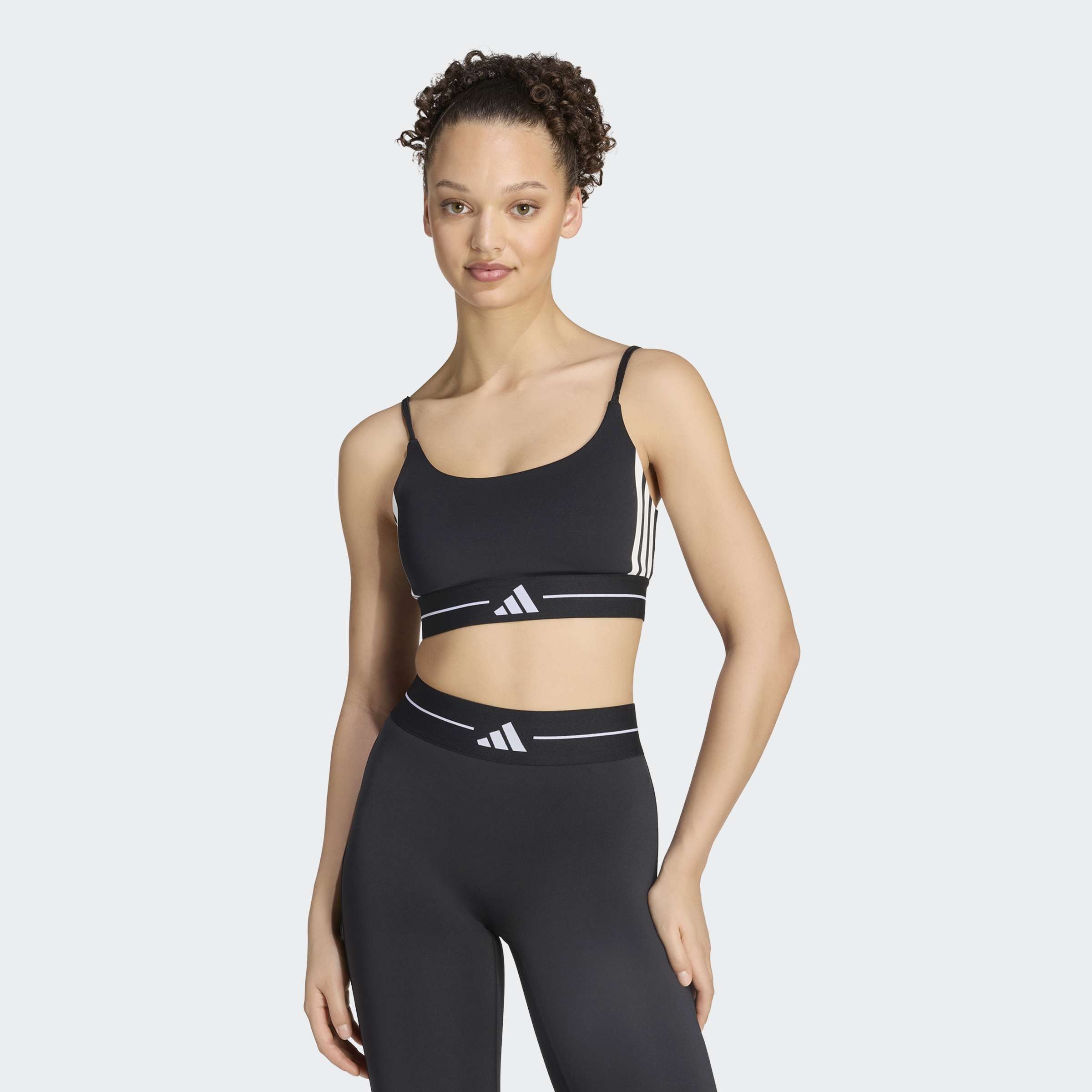 adidas Performance Sport-BH "HYPERGLAM 3-STREIFEN SPORT-BH, LEICHTER HALT, GEPOLSTERT"