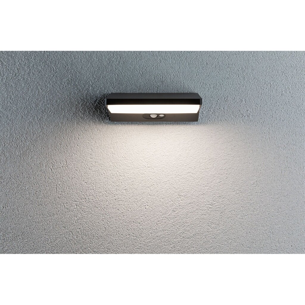 Paulmann LED Außen-Wandleuchte »Ronea IP44180x150mm 3000K 7,4W 400lm 230V Dunkelgrau Aluminium«, 1 flammig-flammig