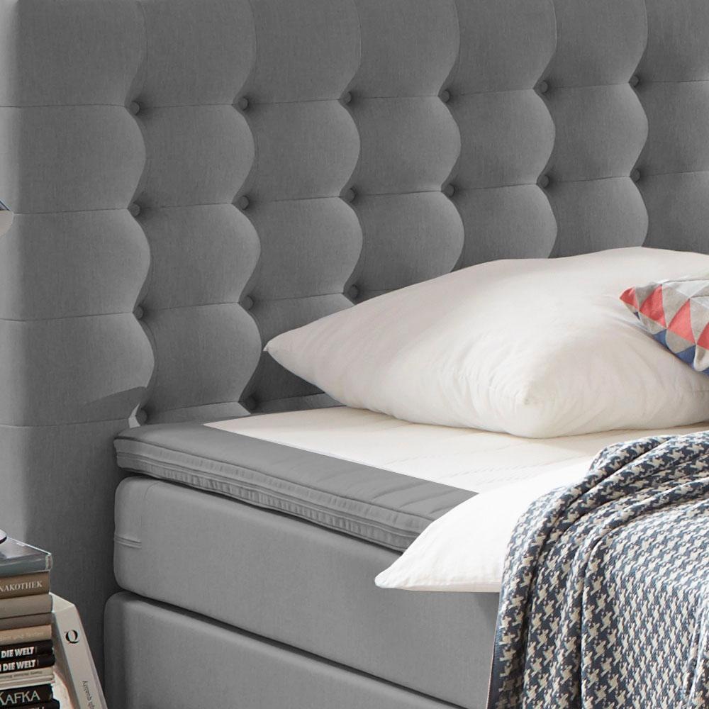 Thumbnail - ATLANTIC home collection Boxspringbett "Anni" mit Bonnell-Federkernmatratze und Topper