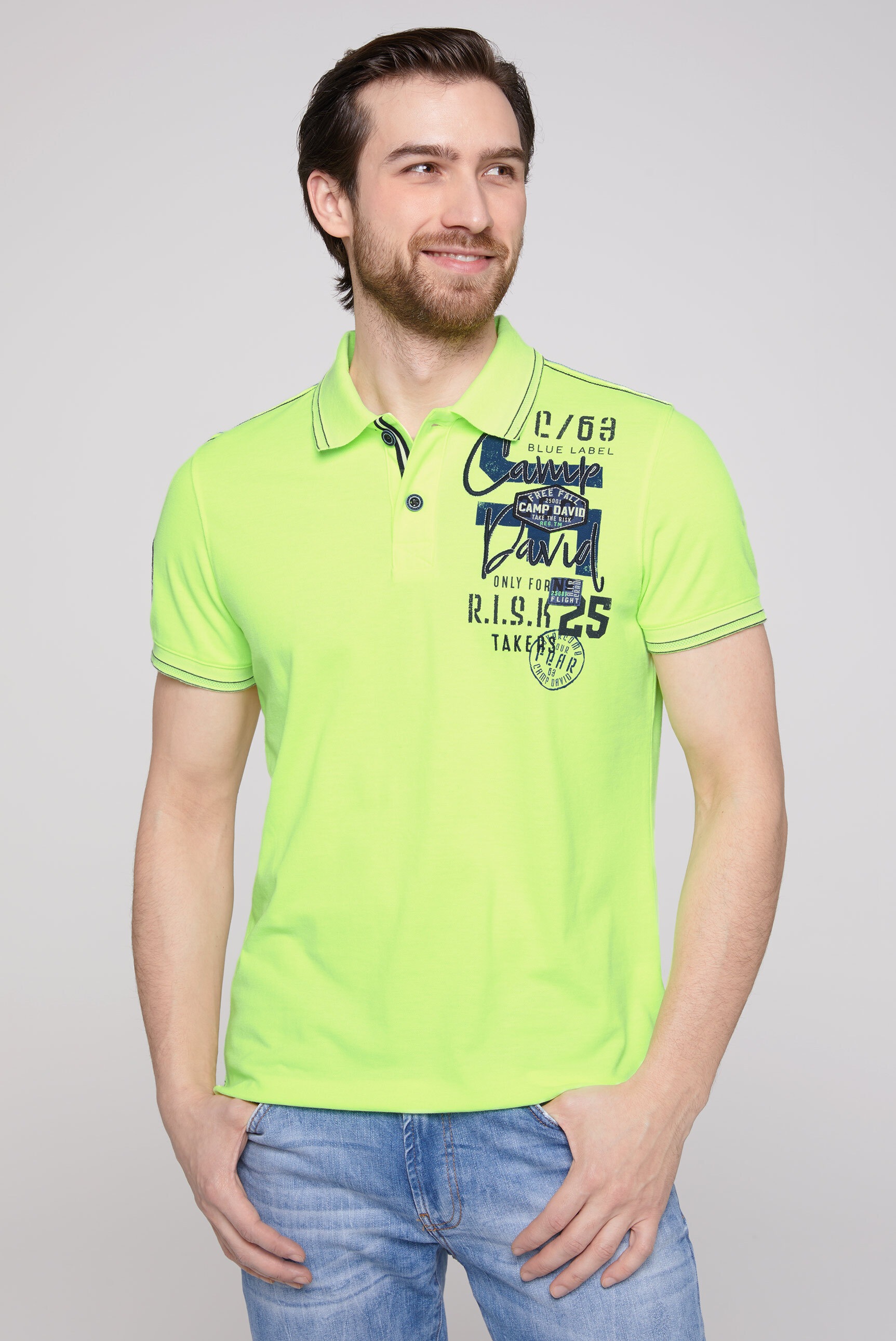 CAMP DAVID Poloshirt, mit Seitenschlitze kaufen