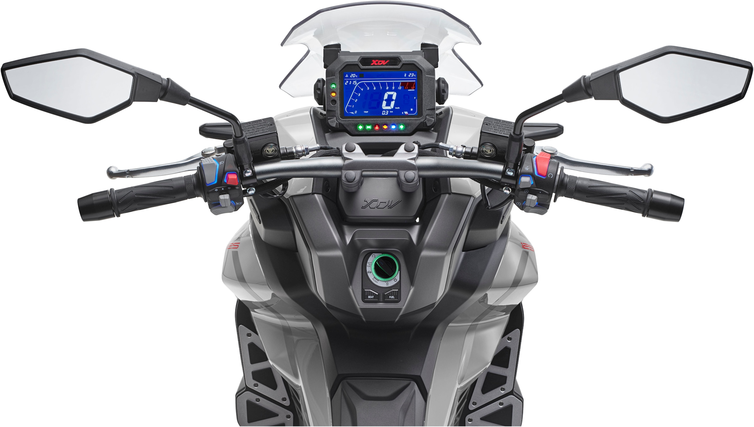 PRIKE Motorroller »PRIKE XDV 125, E5, ADV-Roller«, 125 cm³, 92 km/h, Euro 5, 11,4 PS, Keyless-Go, mit ABS
