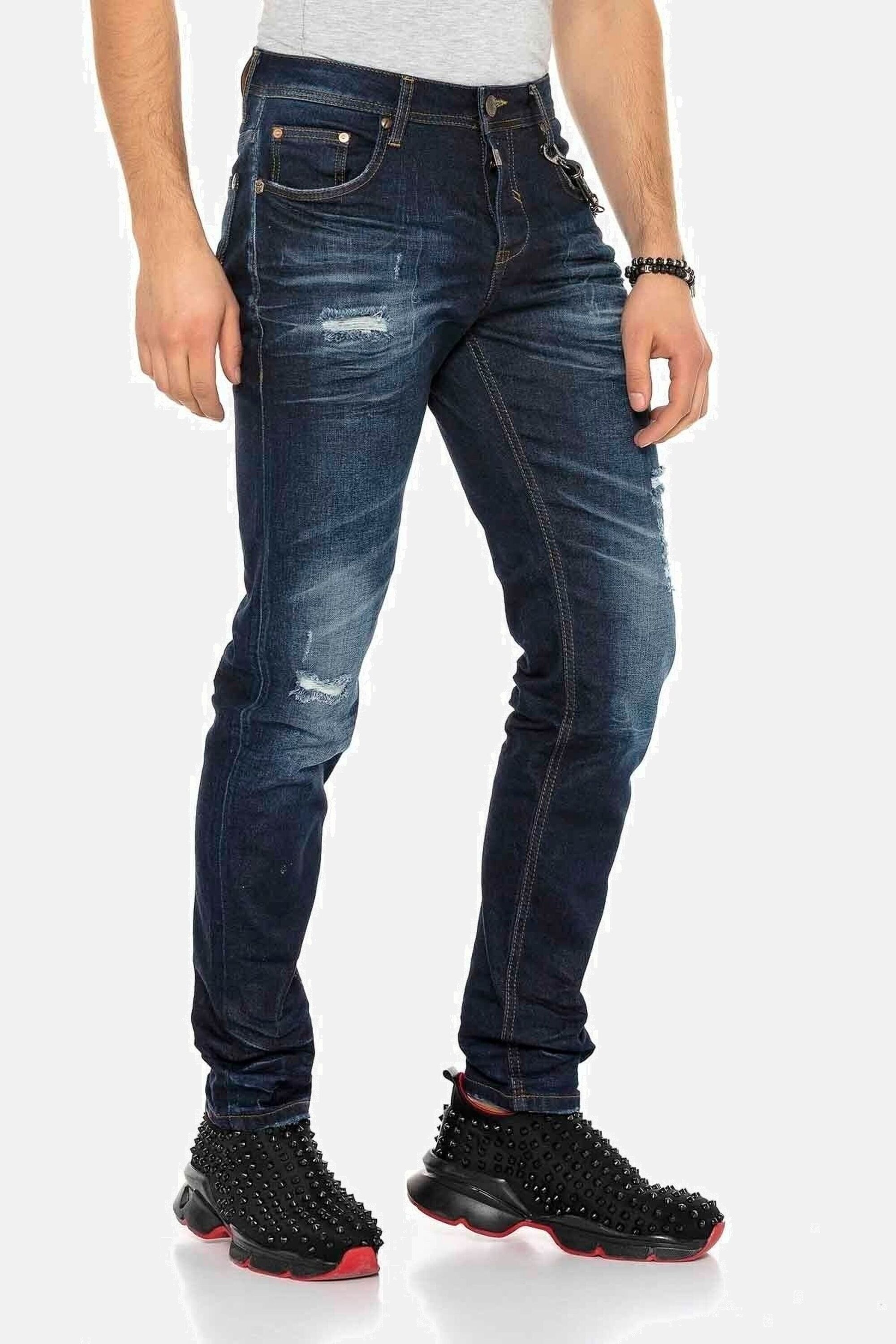 Cipo & Baxx Slim-fit-Jeans »Jeans«, im Used-Look, CD-392