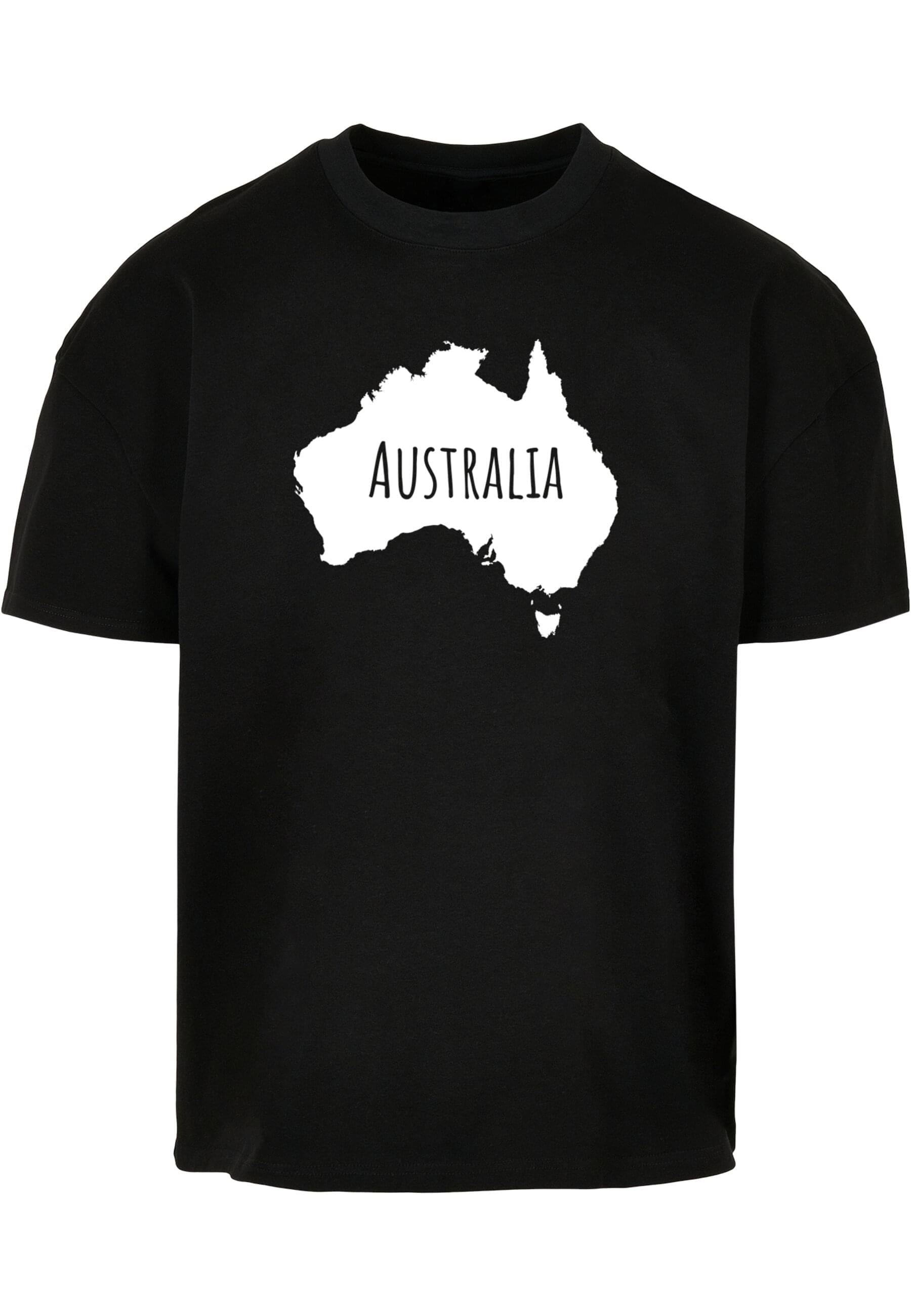 T-Shirt »Merchcode Herren Australia X Ultra Heavy Cotton Box T-Shirt«, (1 tlg.)