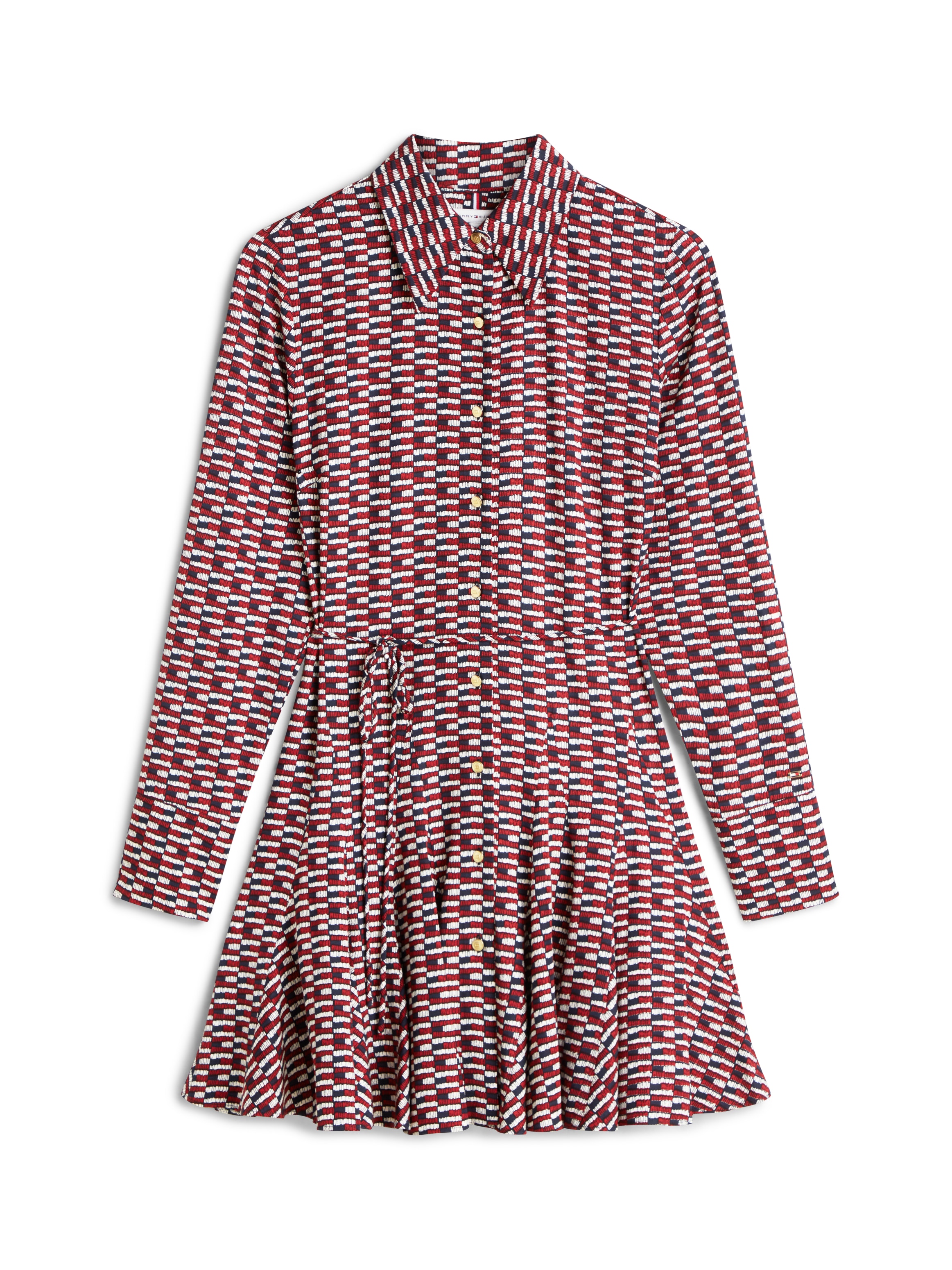 Tommy Hilfiger Minikleid »VIS TWILL LS MINI DRESS«