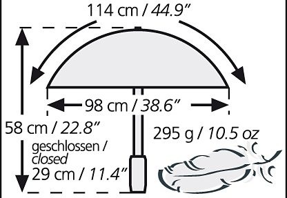 EuroSCHIRM® Taschenregenschirm »light trek«, Automatik, mit integriertem Kompass