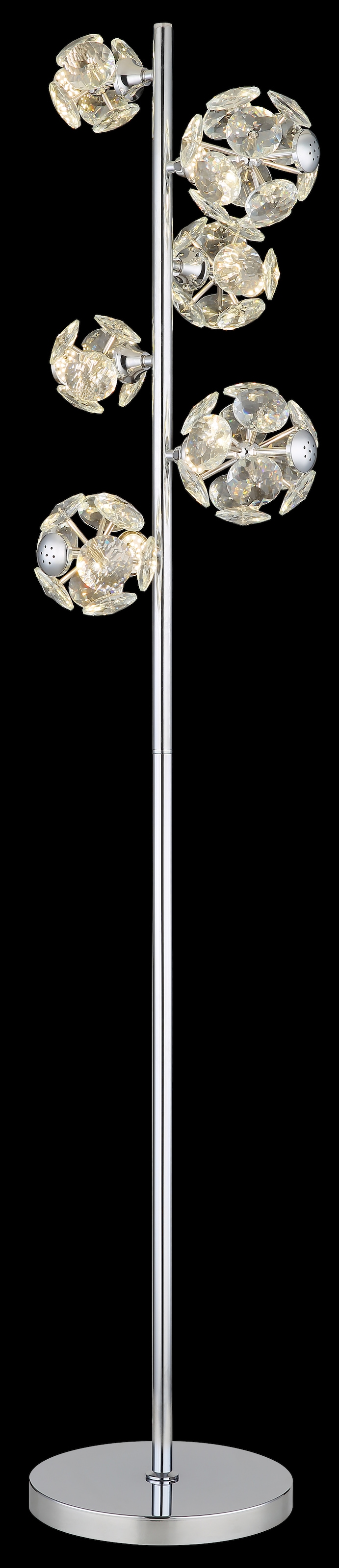GLOBO LIGHTING LED Stehlampe »VIRINA«, Leuchtmittel LED-Modul | LED fest integriert, Stehlampe/Kristalle/3000K/Wohnzimmer/Schlafzimmer/Flur