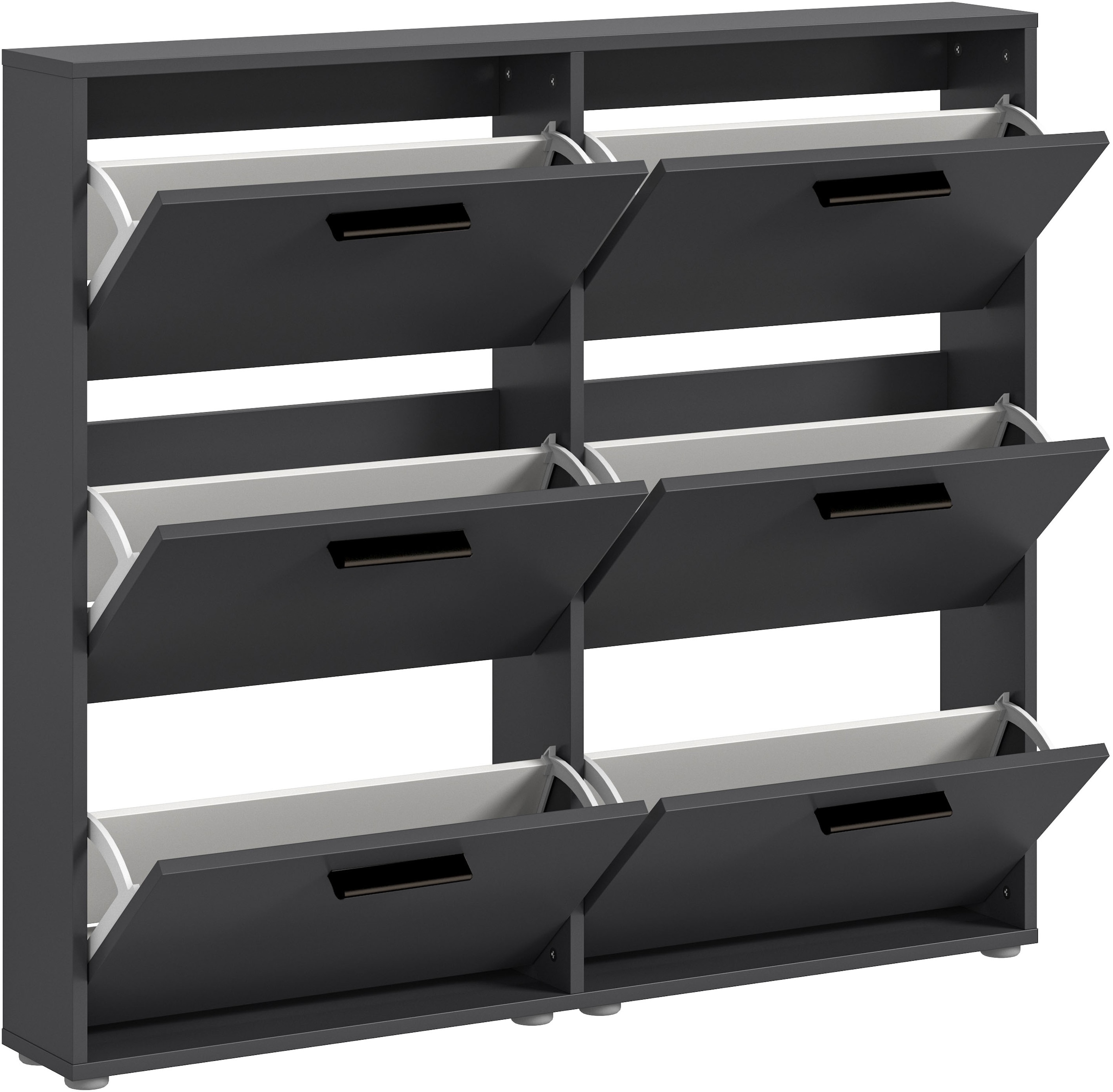 HBZ Schuhkipper »Sam Schuhkipper, Schuhschrank BxHxT 116x103x17 cm«, (1 St.), mit 6 Klappen