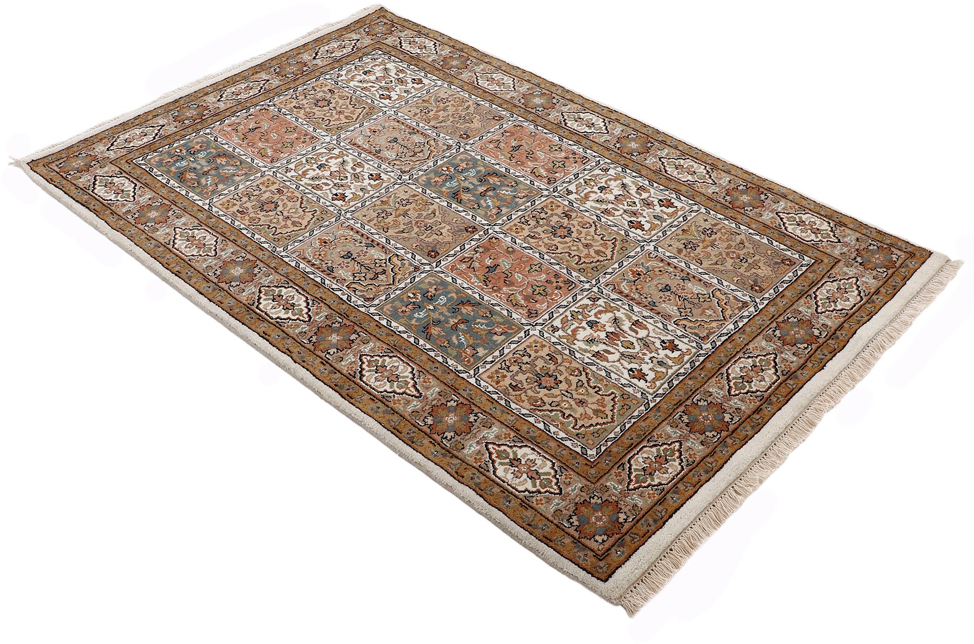 Woven Arts Orientteppich »Orientteppich Bakhtiar«, rechteckig, 15 mm Höhe, handgeknüpft, Wohnzimmer, reine Wolle