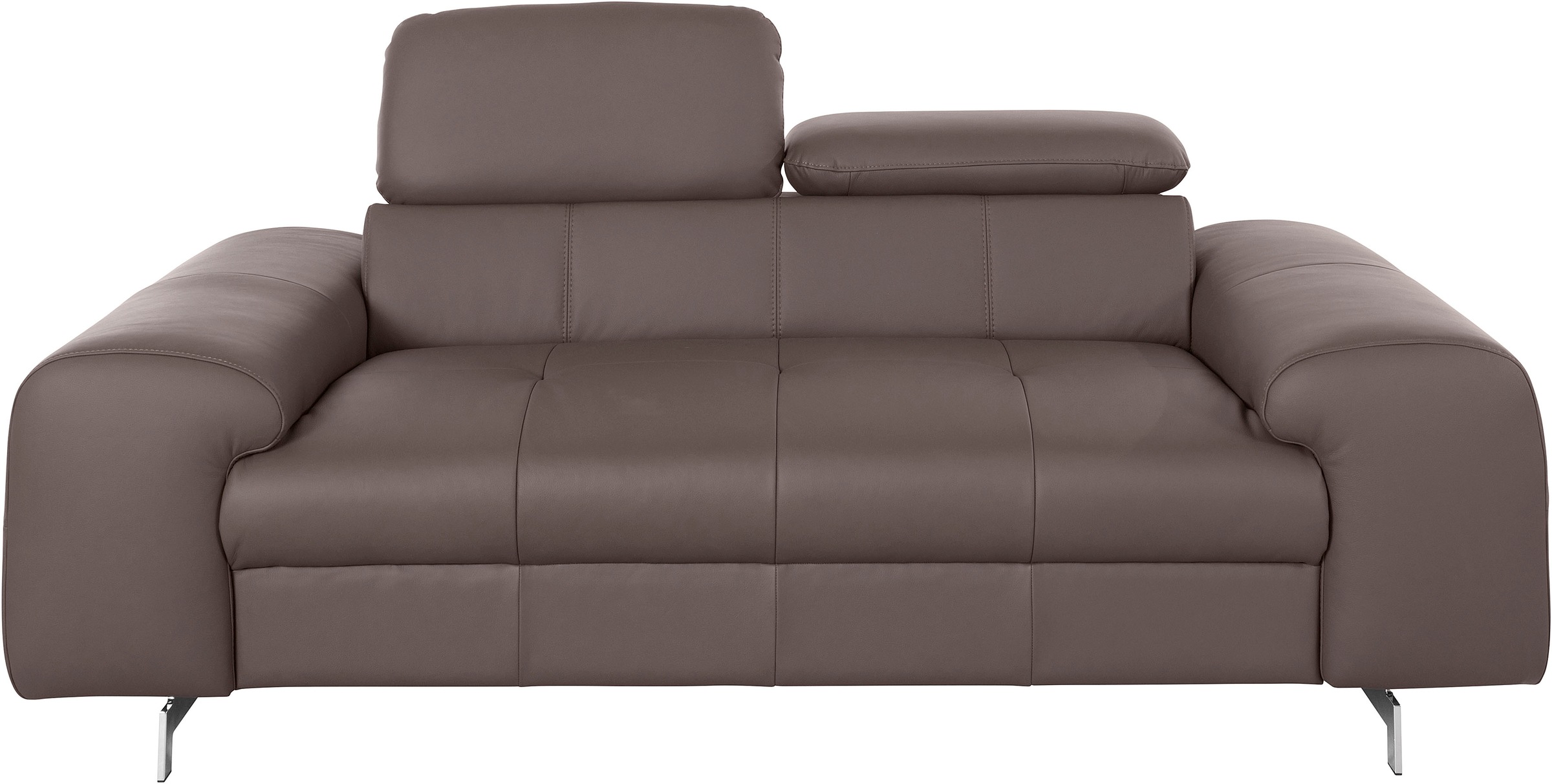 COTTA 2-Sitzer "Chef", Big-Sofa mit Kopfteilverstellung, edle Metallkufen günstig online kaufen