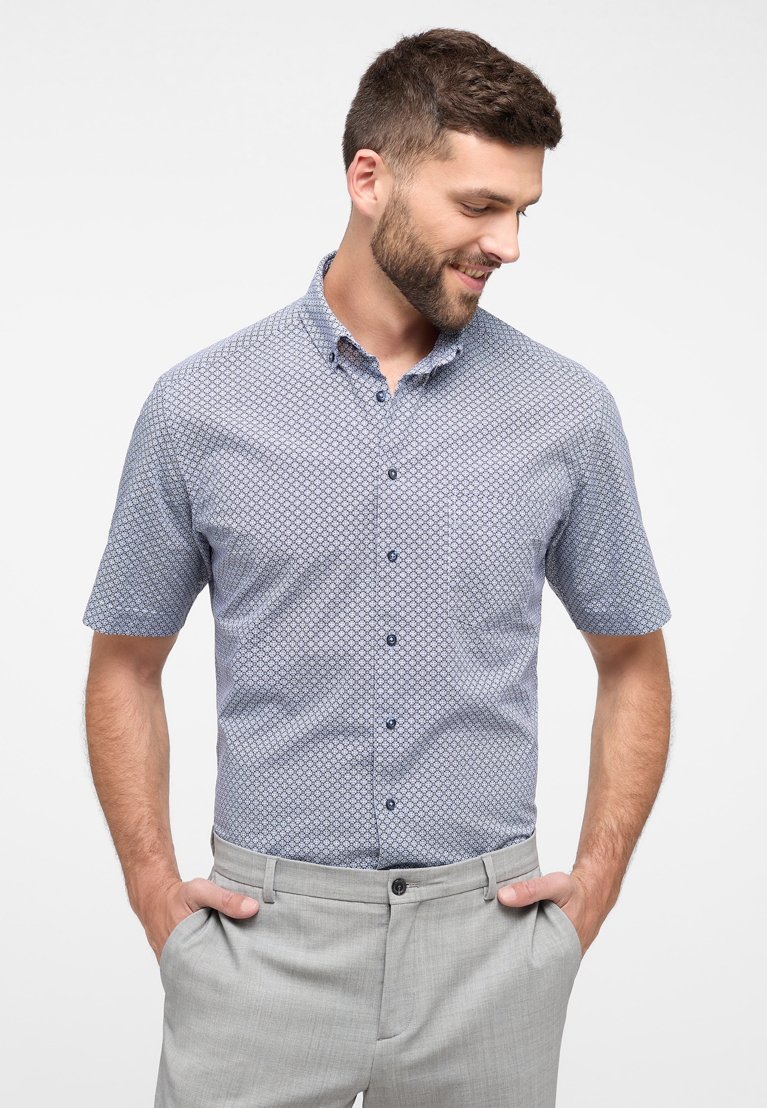 Eterna Kurzarmhemd "MODERN FIT" günstig online kaufen