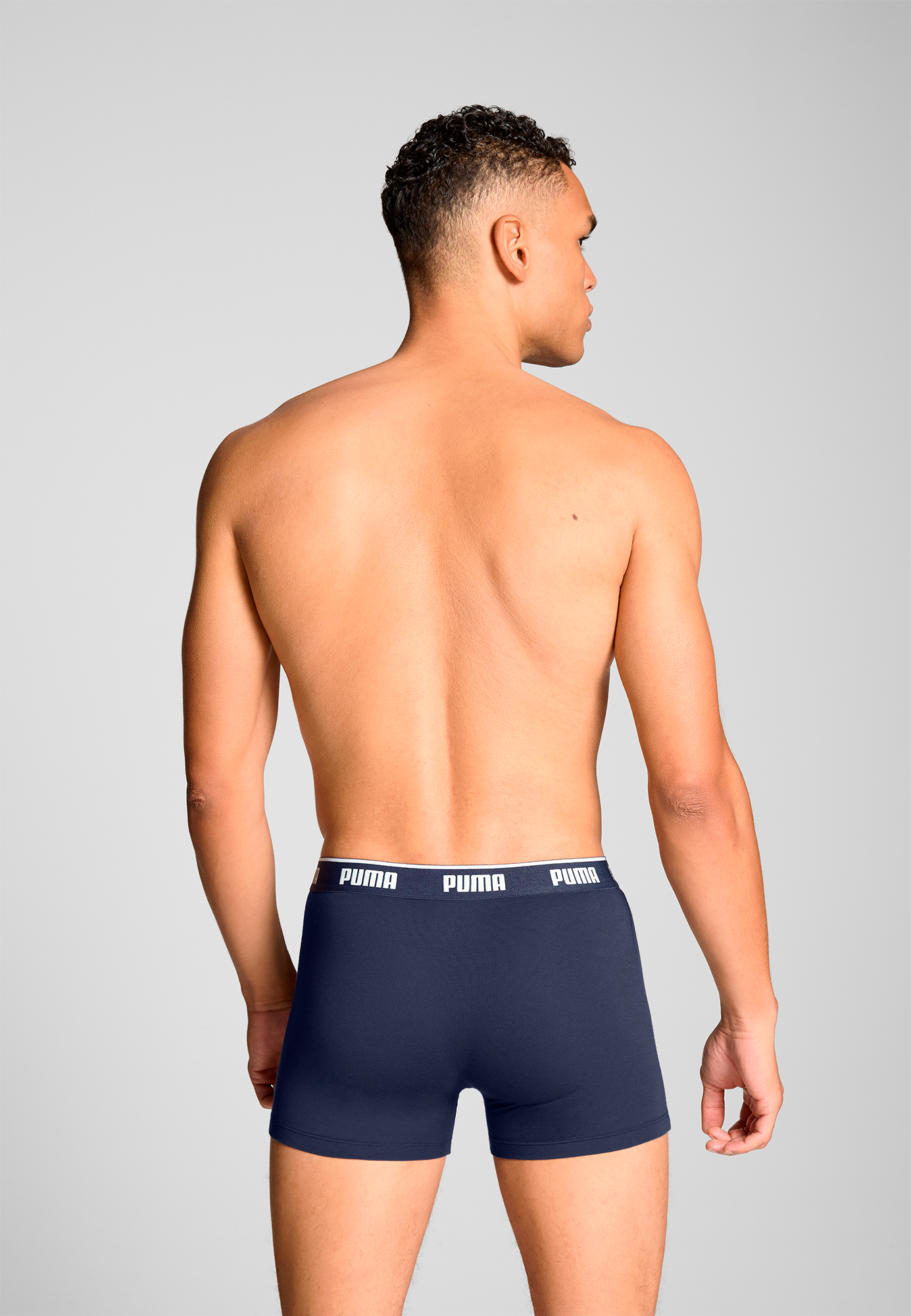 PUMA Boxershorts »PUMA MEN EVERYDAY BASIC BOXERS 3P«, (3er Pack), Komfortabler elastischer Logobund