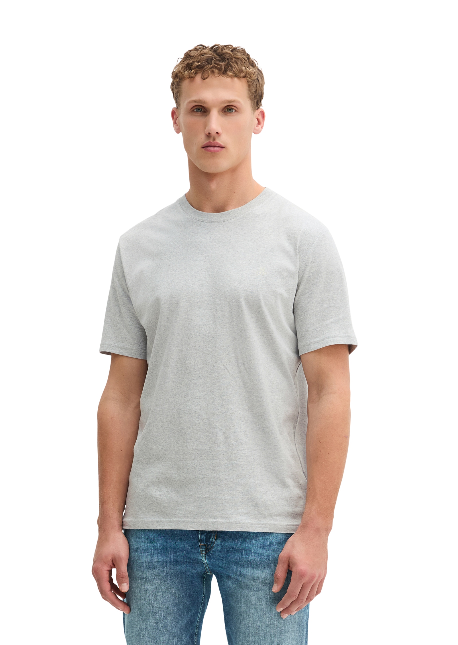 Marc O'Polo T-Shirt Logo-T-Shirt aus Bio-Baumwolle