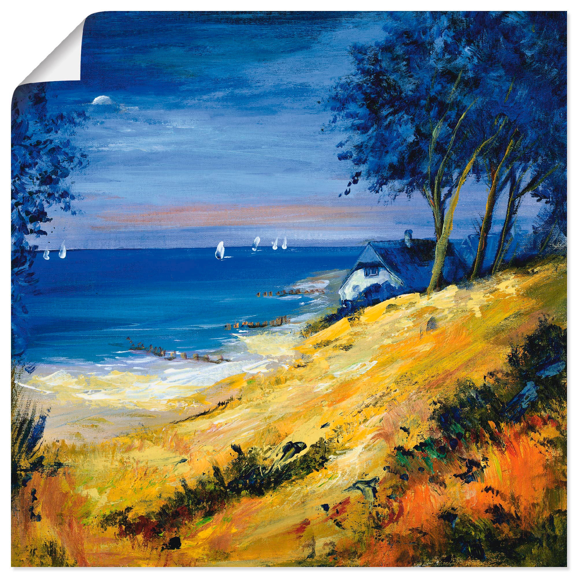 Artland Wandbild »Das Meer zu Hause«, Gewässer, (1 St.), als Leinwandbild,  Wandaufkleber oder Poster in versch. Größen kaufen | BAUR