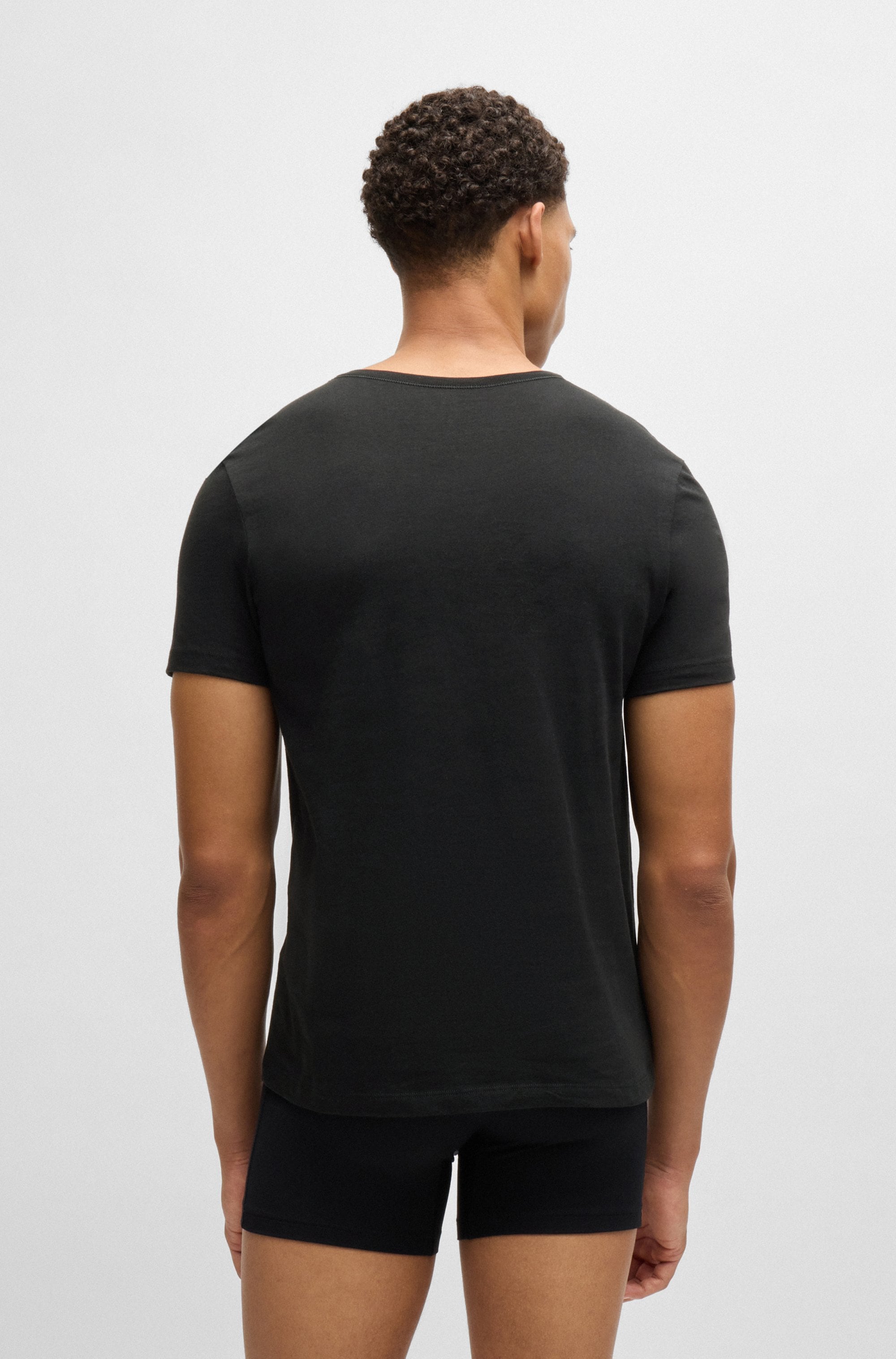 BOSS T-Shirt »Rundhals BOSS ONE x David Beckham«, (Packung, 3 tlg., 3er-Pack), mit dezentem BOSS Logo-Print