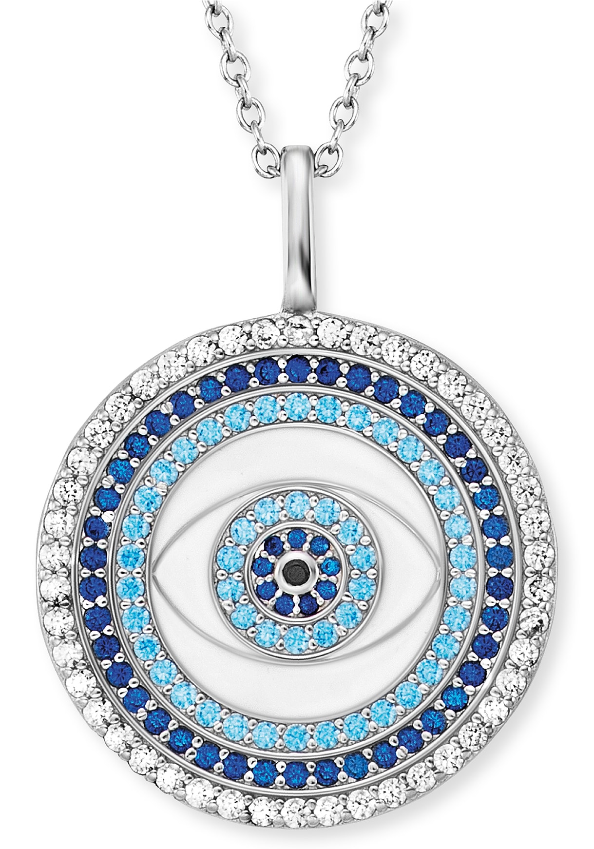 Evil Eye Herz Anhänger - mit oder ohne Halskette - Habibi Crystals