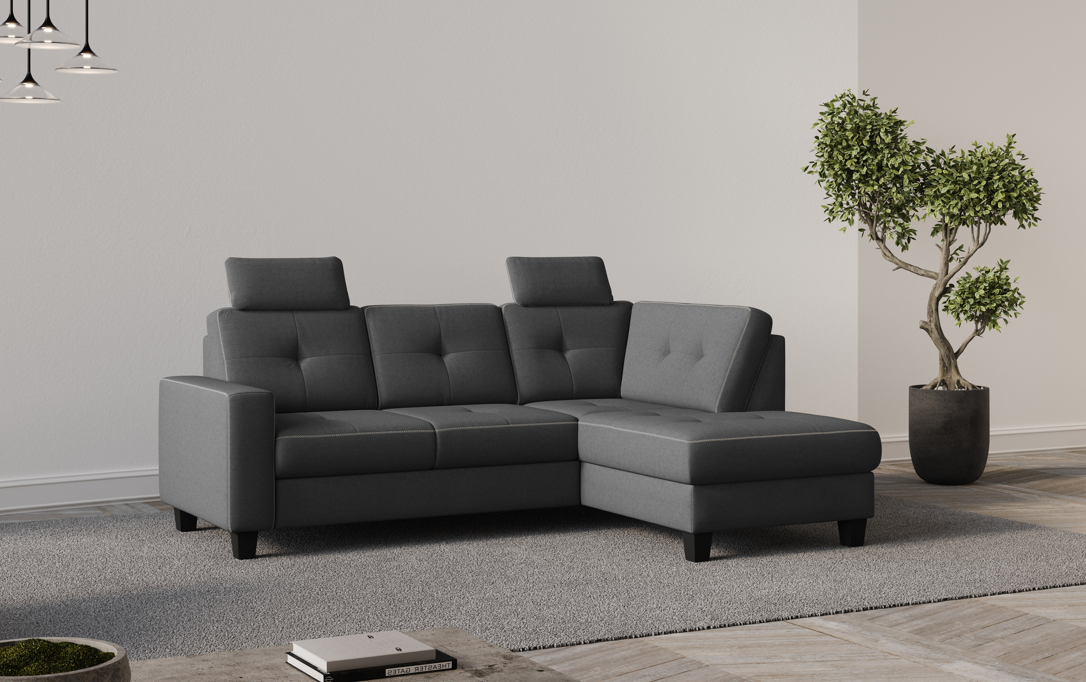 OTTO home Ecksofa "Varese" wahlweise mit Schlaffunktion und Bettkasten