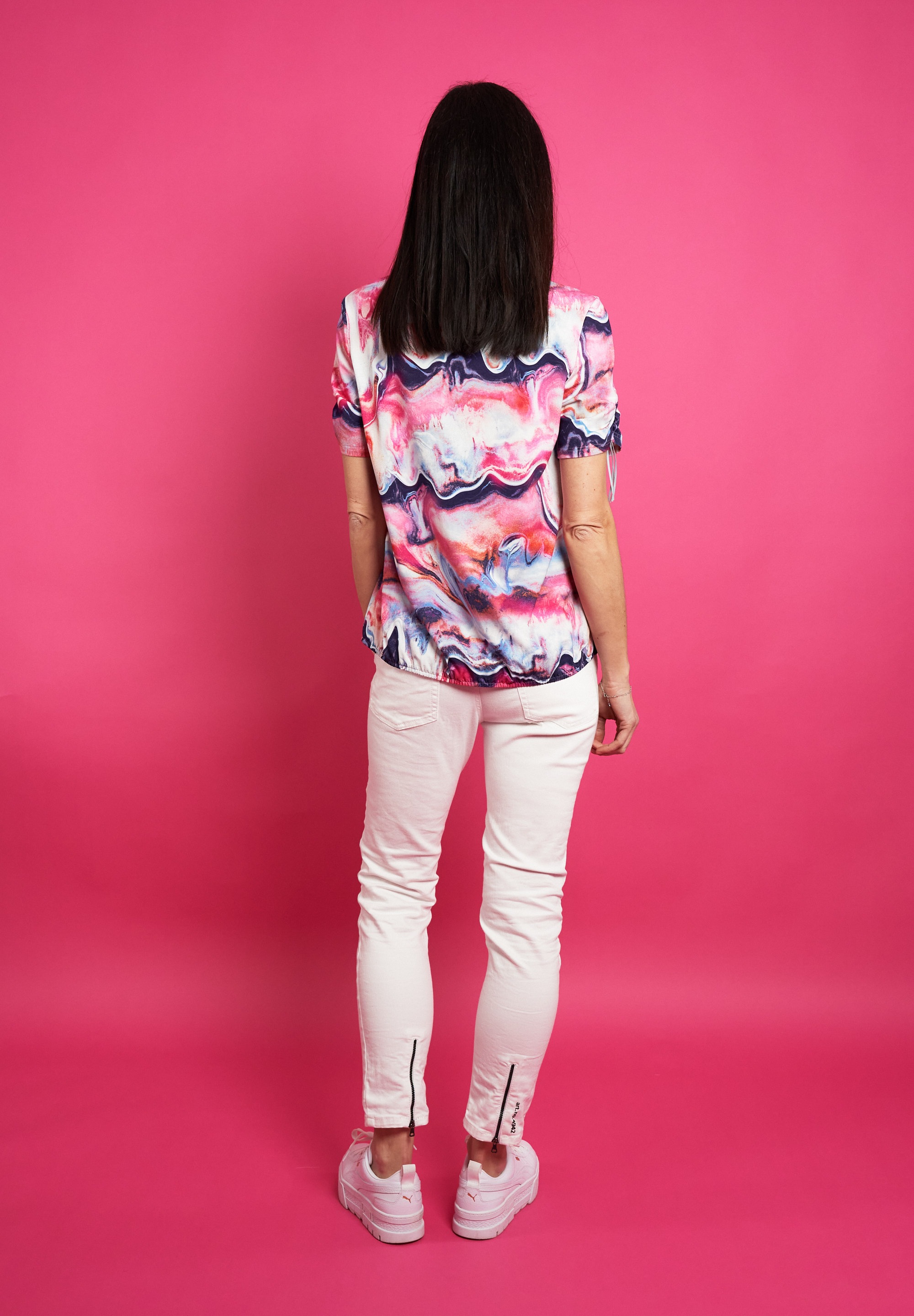 Seidel Moden Kurzarmshirt, mit All-Over Print, MADE IN GERMANY