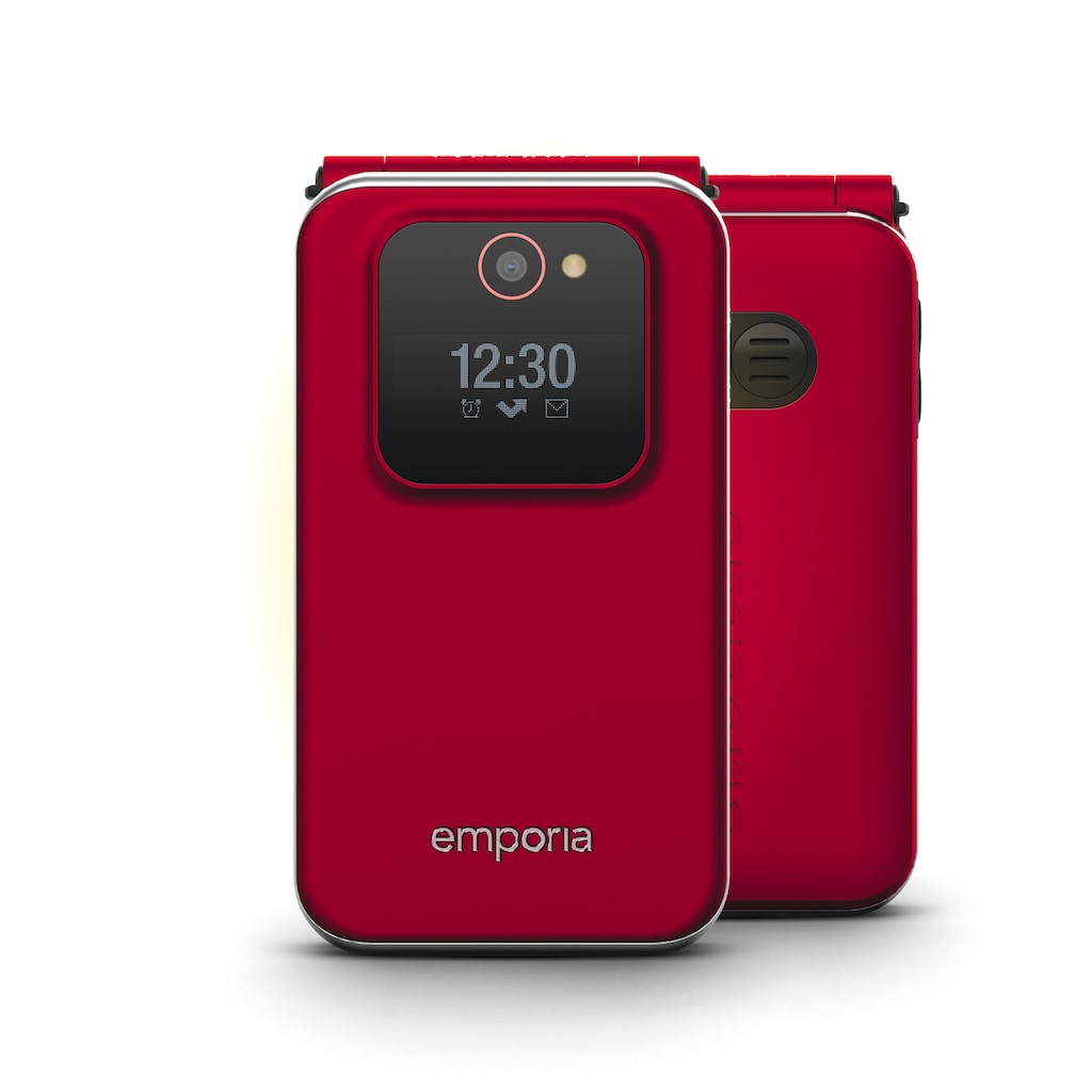 Emporia Smartphone »JOY V228-2G«, Rot, 7,1 cm/2,8 Zoll, 0,128 GB Speicherplatz