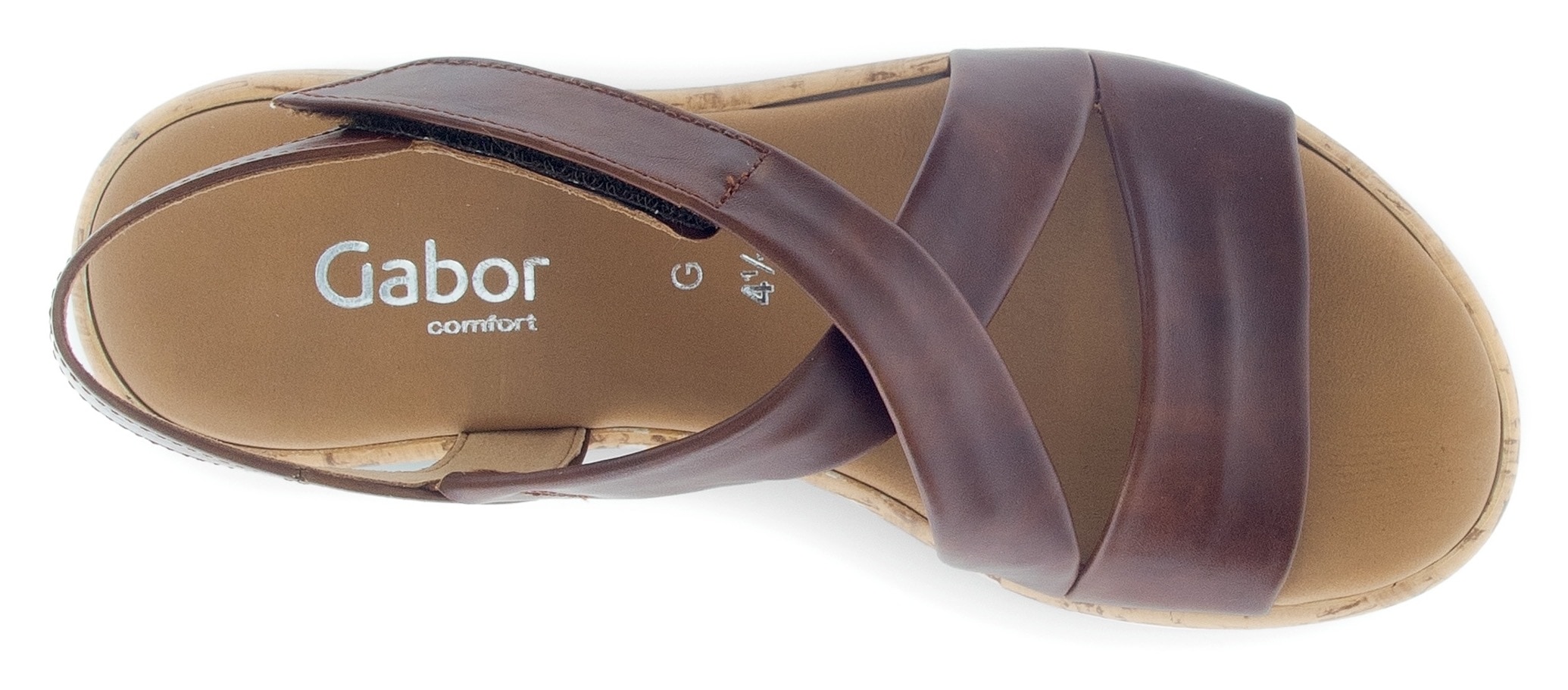 Gabor Riemchensandale »RHODOS«, Keilsandalette, Sommerschuh, Komfortschuh in Weite G (= weit)