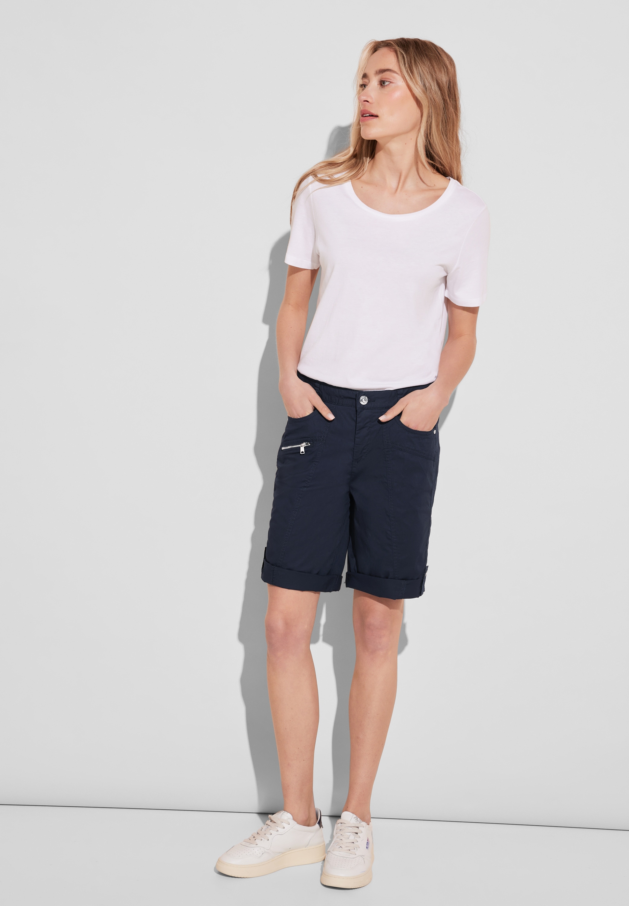STREET ONE Shorts, mit Turn-Up Funktion