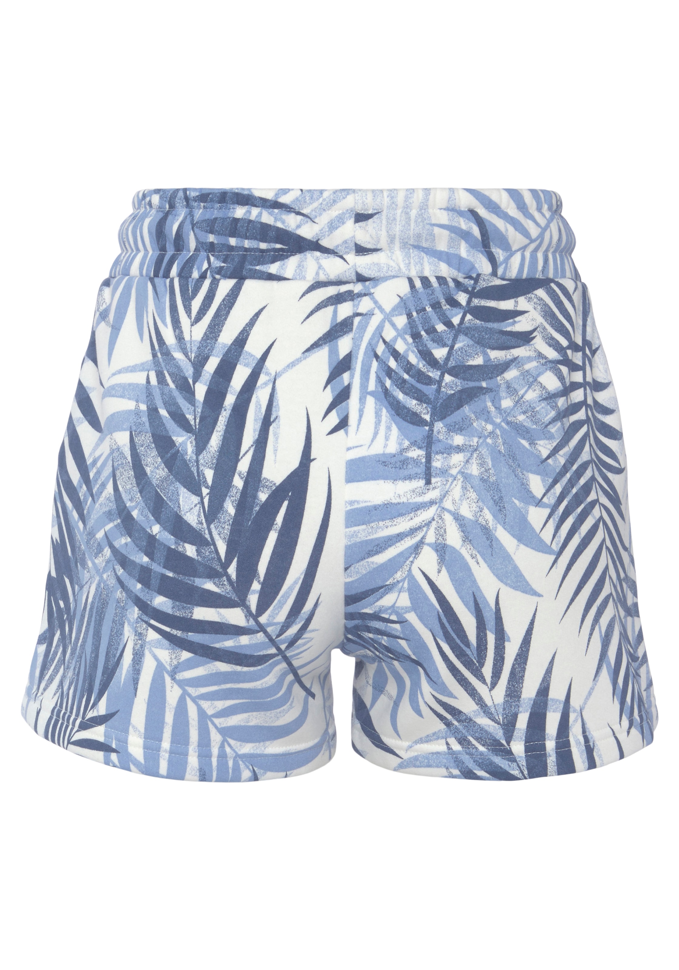 LASCANA Sweatshorts, Loungeshorts im schönen Allover-Blätterdruck, Loungewear