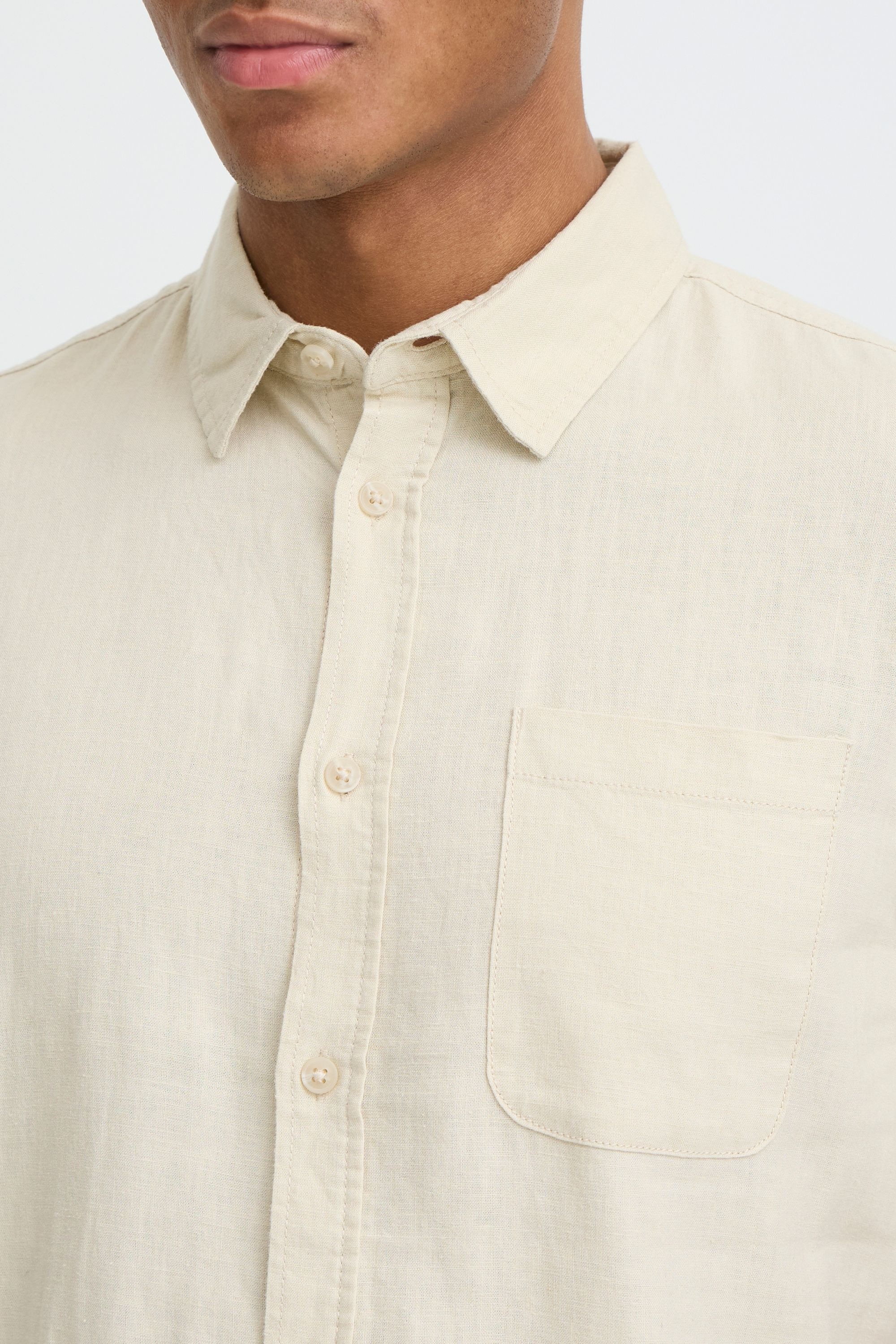 Blend Leinenhemd »BHMLins« Stilvolles Kurzarmhemd aus Leinenmix