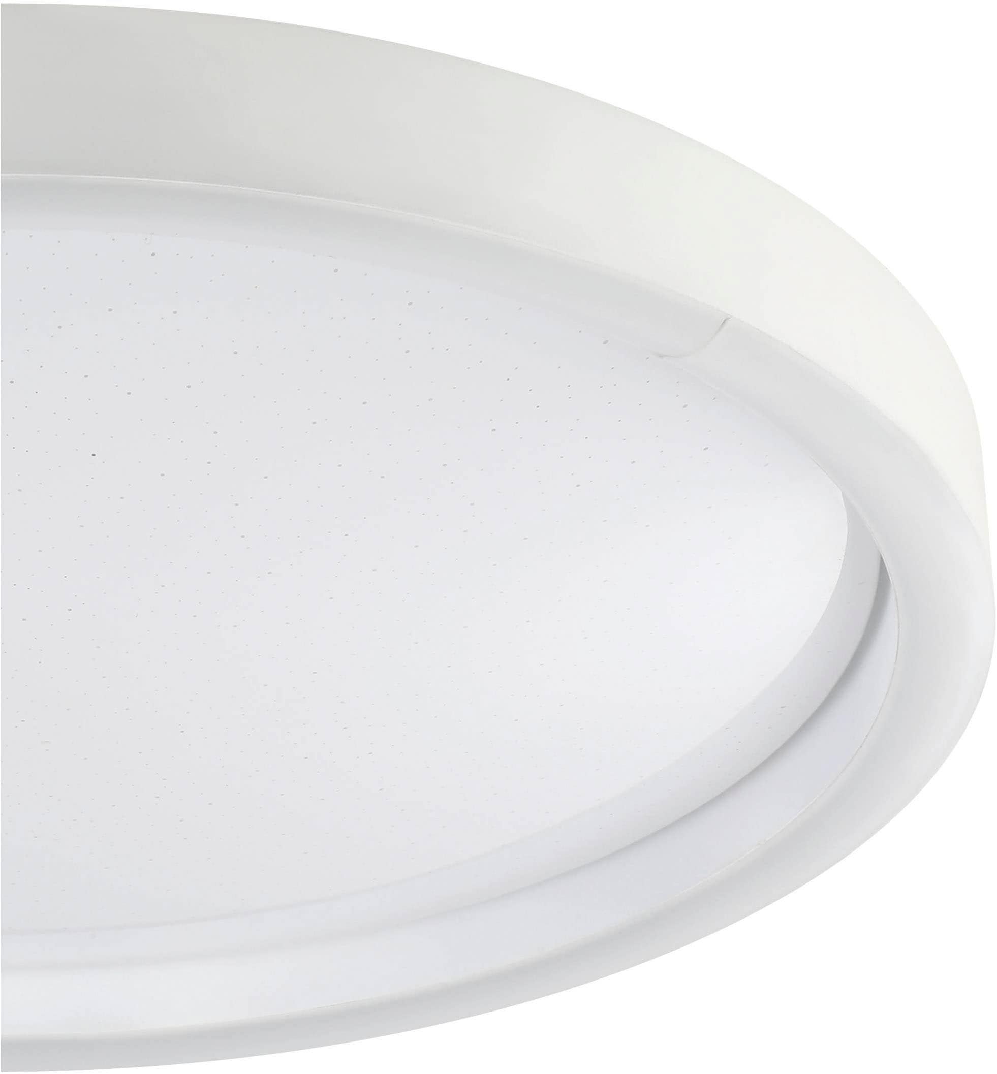 EGLO Deckenleuchte »Montemorelos-Z Deckenlampe, ZigBee 3.0, Kristall-Effekt, Flurlampe« LED-Modul 1 Stk. Kaltweiß | RGB Wand-/Deckenleuchte - H5 x Ø42 cm - weiß - 17,8W inkl.