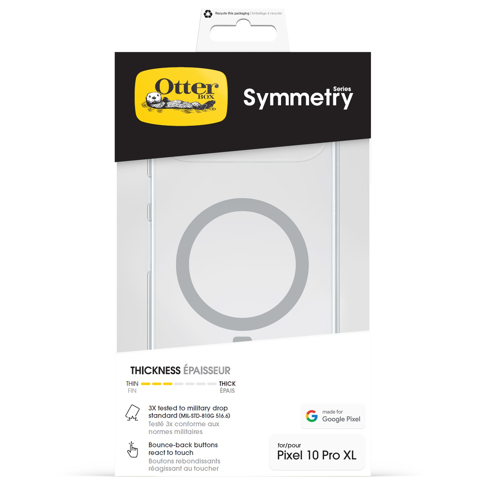 Otterbox Handyhülle »Symmetry Series Case für Google Pixel 10 Pro XL«, Google Pixel 10 Pro XL, Backcover, Schutzhülle, Handyschutzhülle, Case, Schutzcase, stoßfest