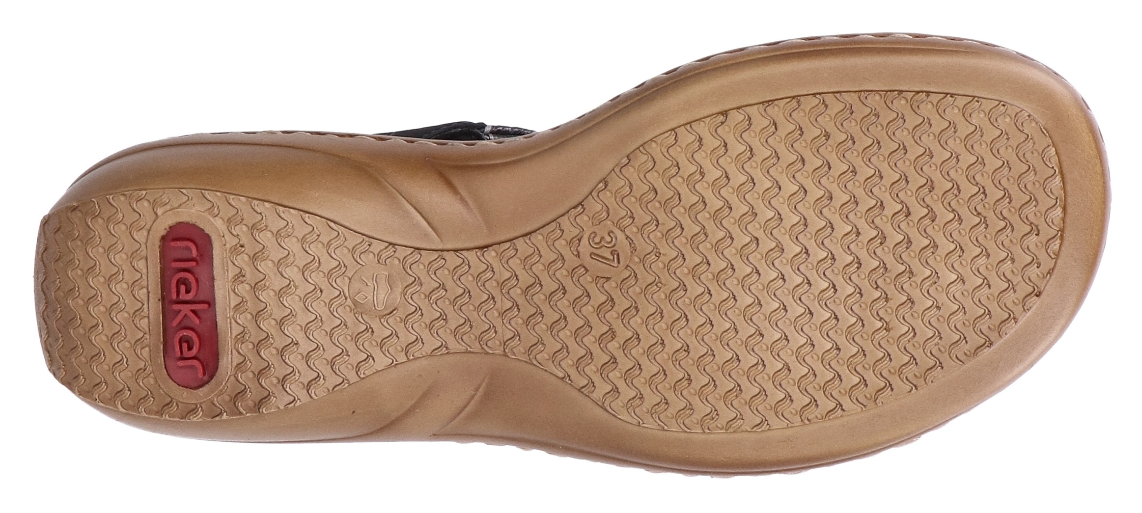 Rieker Sandale, Sommerschuh, Sandalette, Urlaubschuh mit Klettverschlüsse