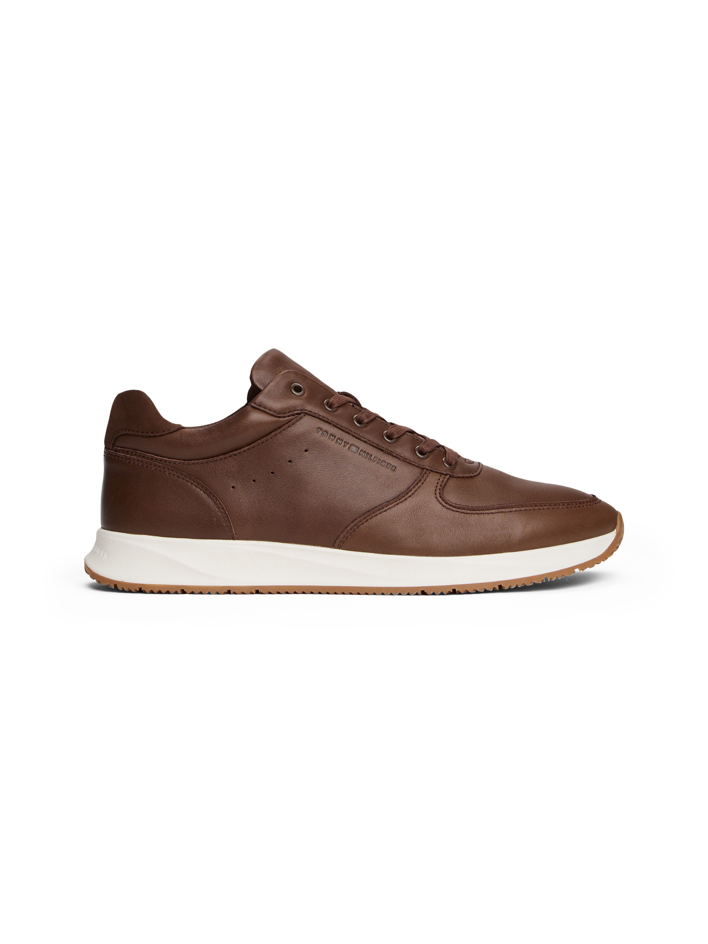 Tommy Hilfiger Sneaker »PREMIUM LEATHER HYBRID«, Freizeitschuh, Halbschuh, Schnürer mit weicher Schaftrand-Posterung