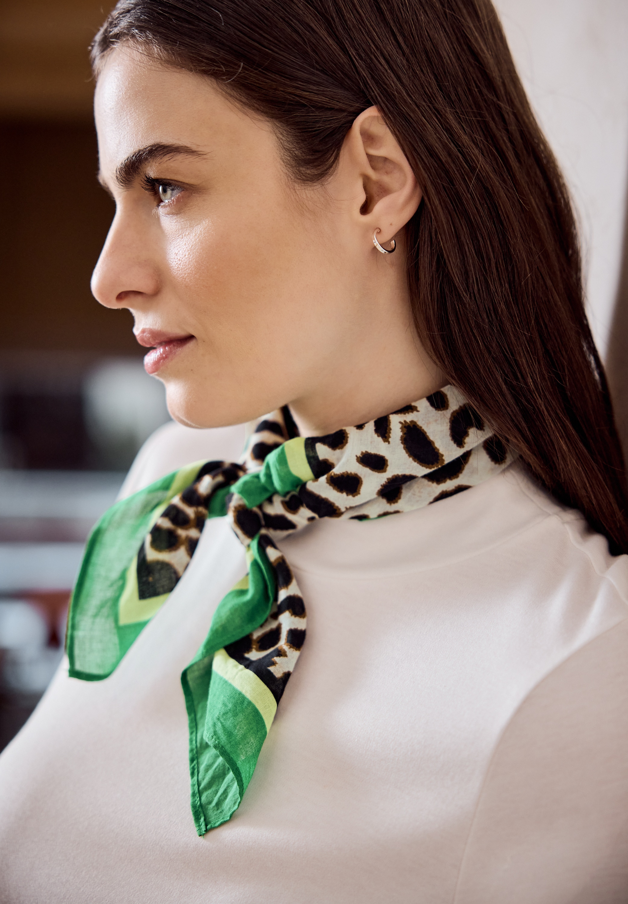 STREET ONE STUDIO Halstuch mit Leo-Muster günstig online kaufen