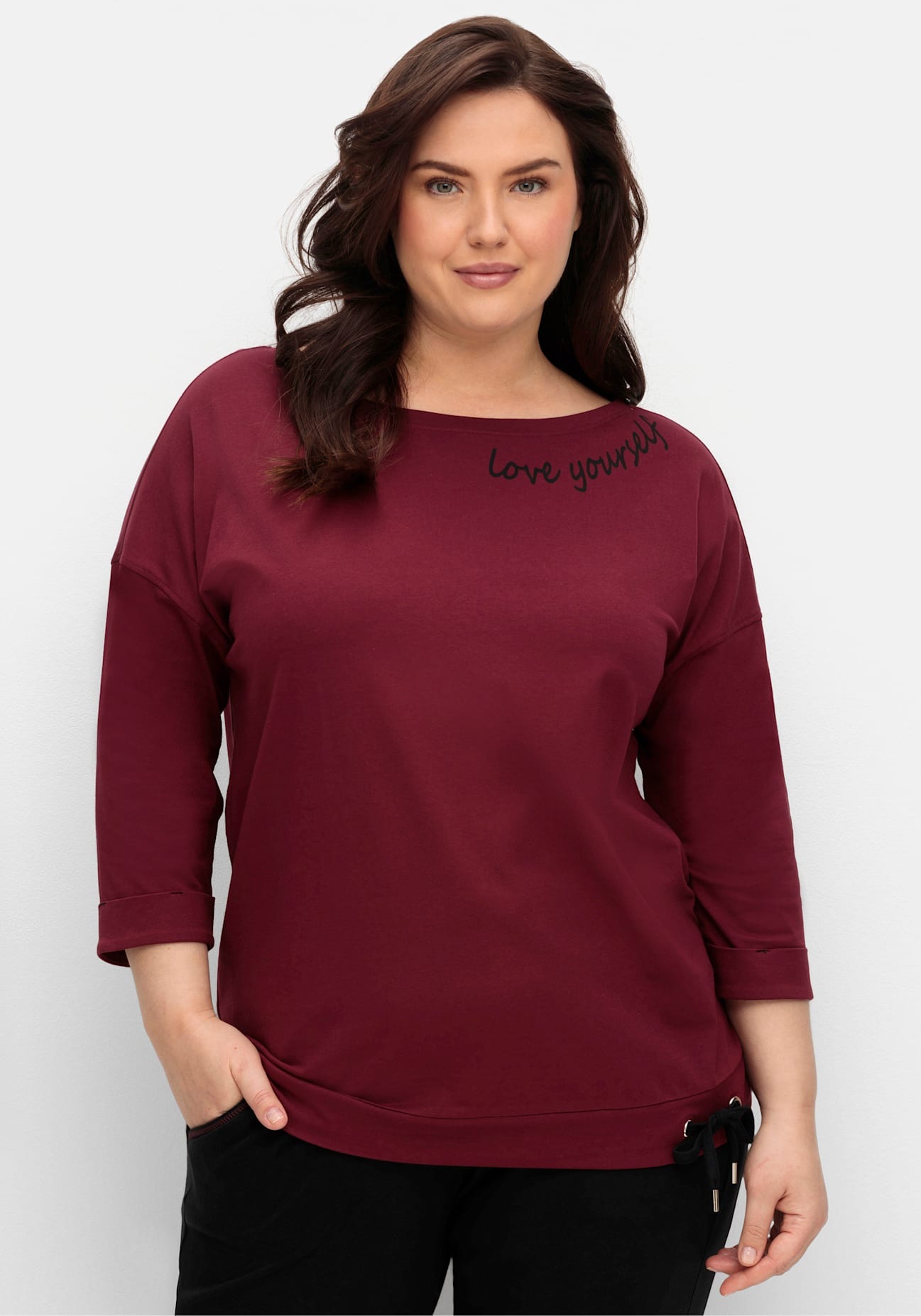 Sheego Langarmshirt "Langarmshirt" 1 Stk. günstig online kaufen