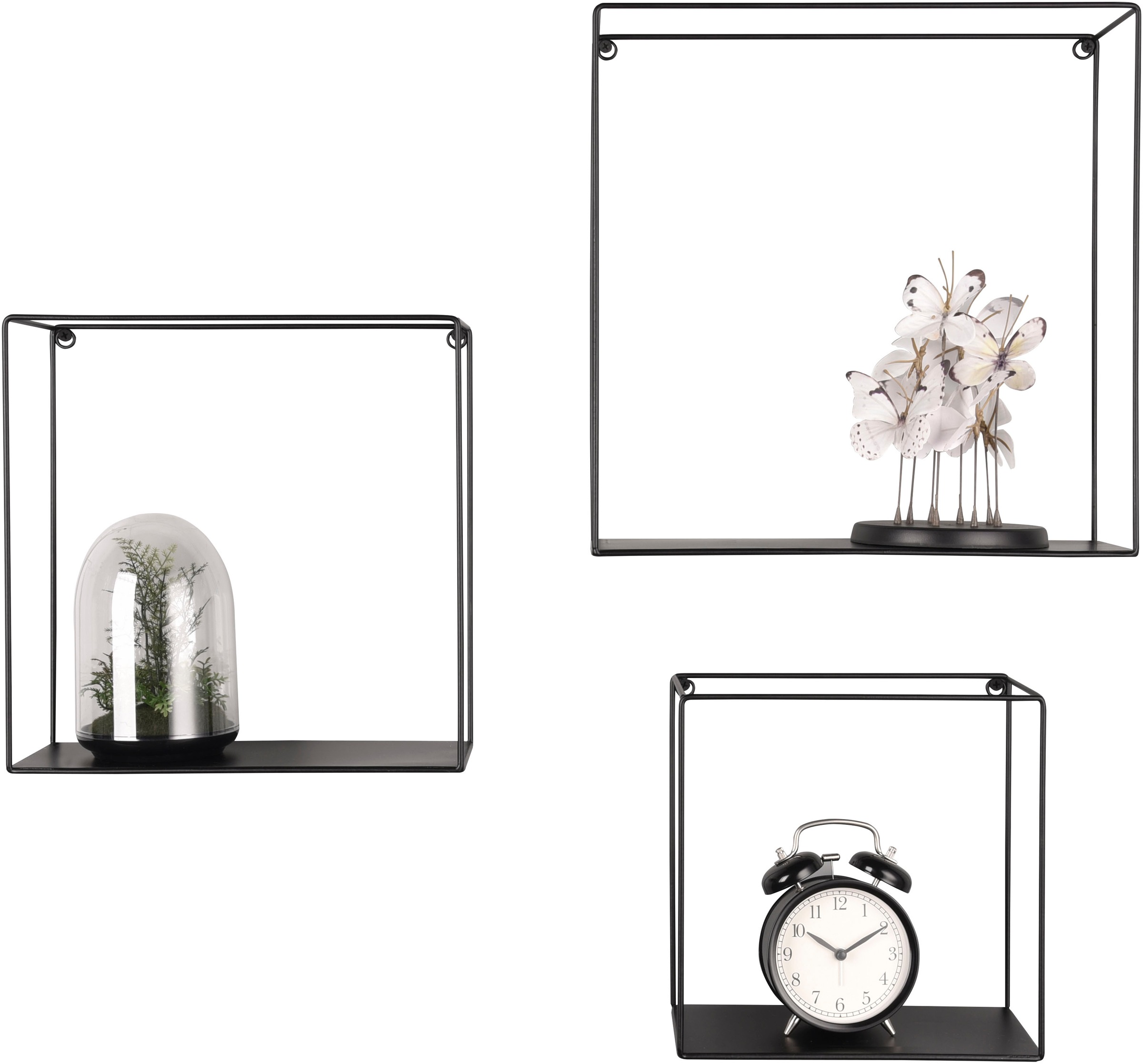 Thumbnail - MIRRORS AND MORE Wandregal "Rita", (Set, 3 St.), Dekorative Regale, Metallrahmen