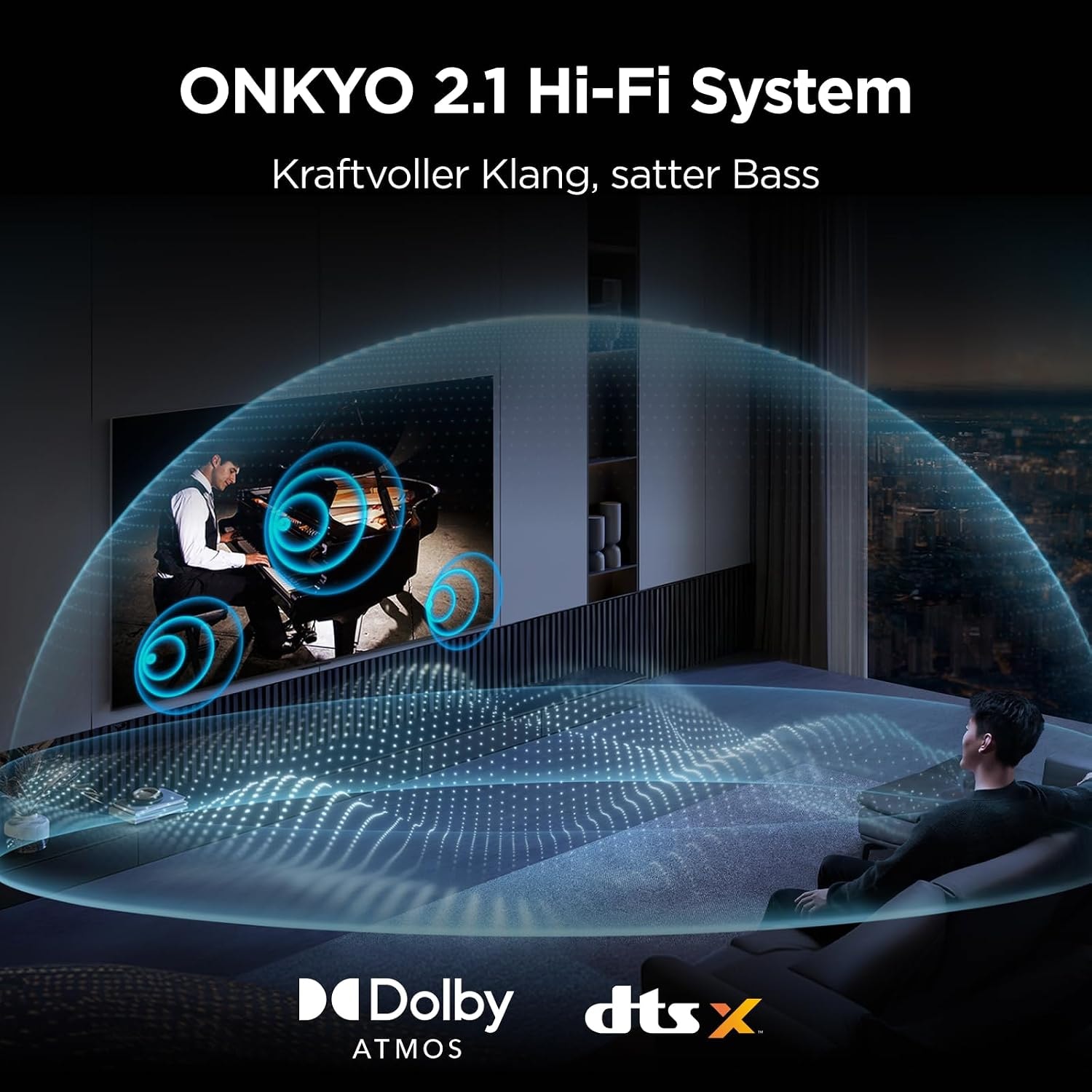 TCL QLED Mini LED-Fernseher »85Q7D ProX2« 215 cm/85 ″ SQD-Mini LED, AiPQ Prozessor, ONKYO 2.1, Dolby Vision, Apple AirPlay 2