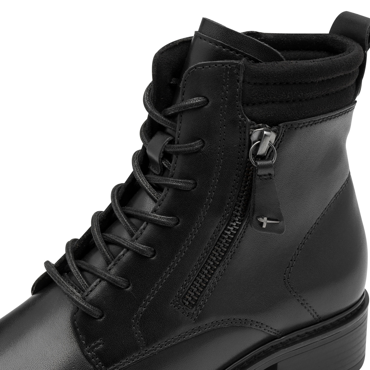 Tamaris Schnürstiefelette  , Blockabsatz, Schnürboots mit Ziernähten und Kontrast-Rahmennaht