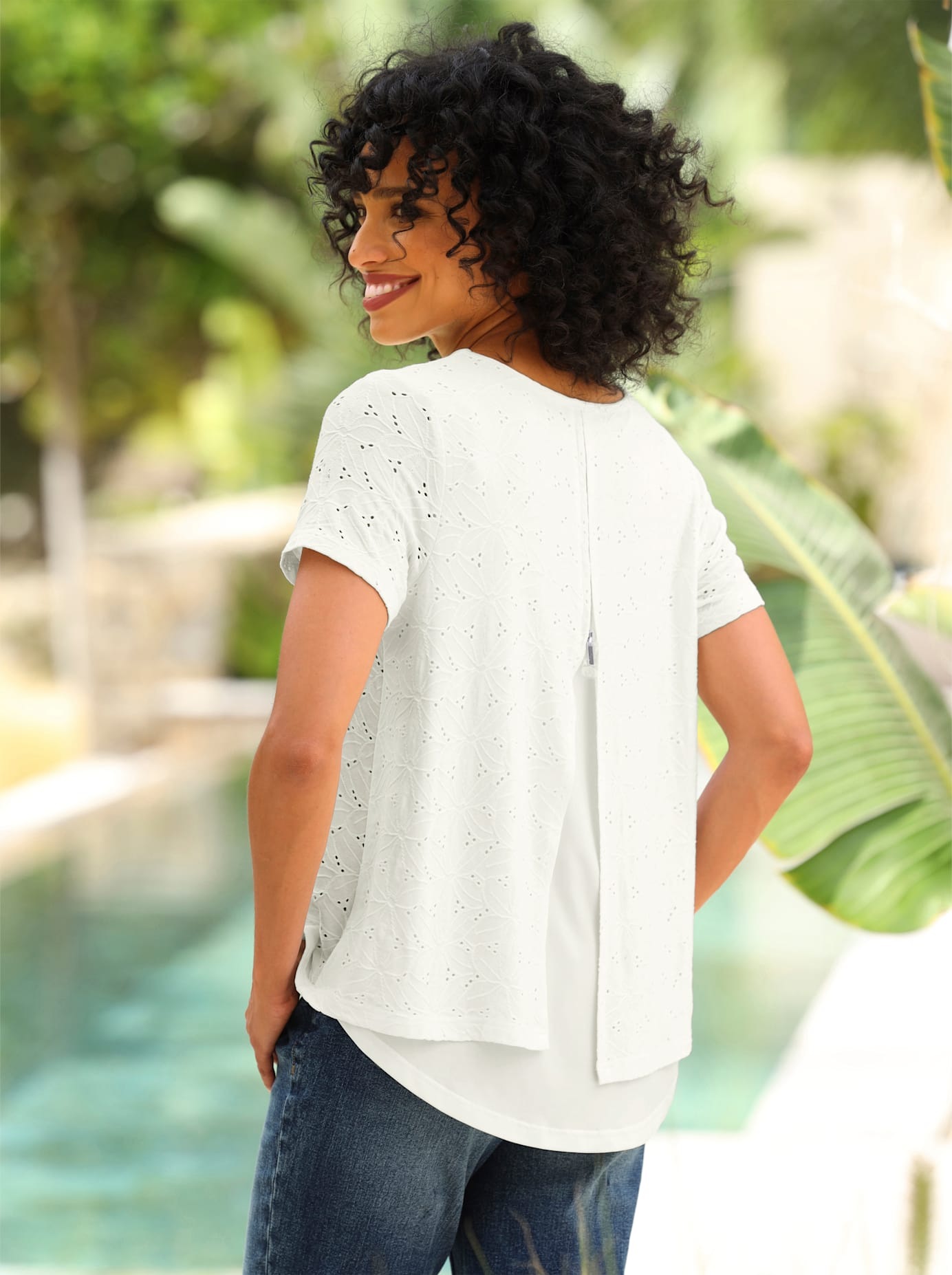 HEINE Shirt T-Shirt Ecru 34 2