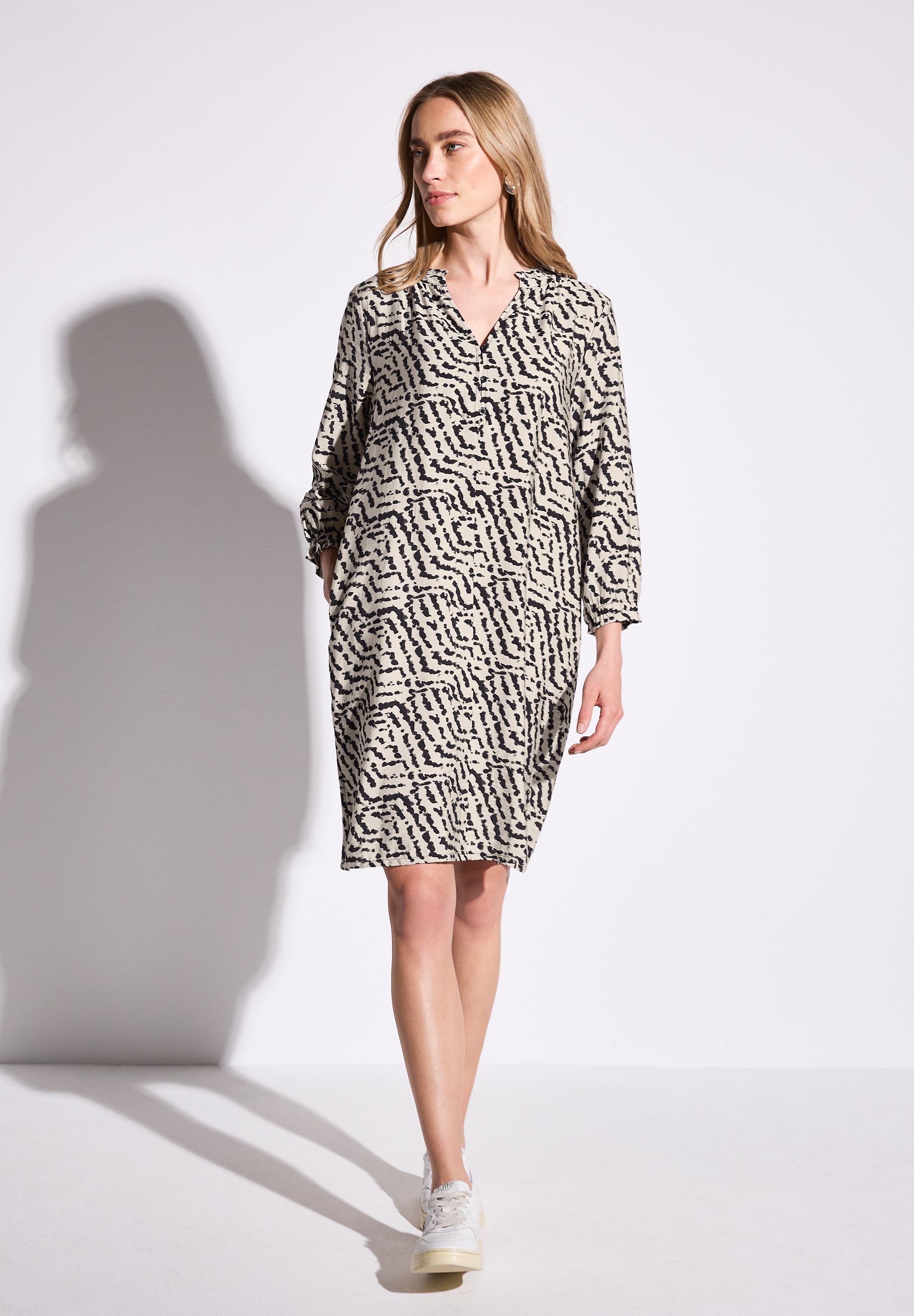 STREET ONE Blusenkleid Eingrifftaschen knielang günstig online kaufen