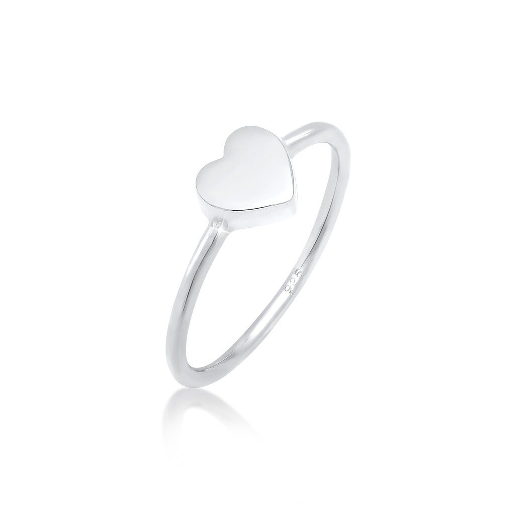 Elli Fingerring »Herz Liebe Valentinstag Zeitlos 925 Silber«