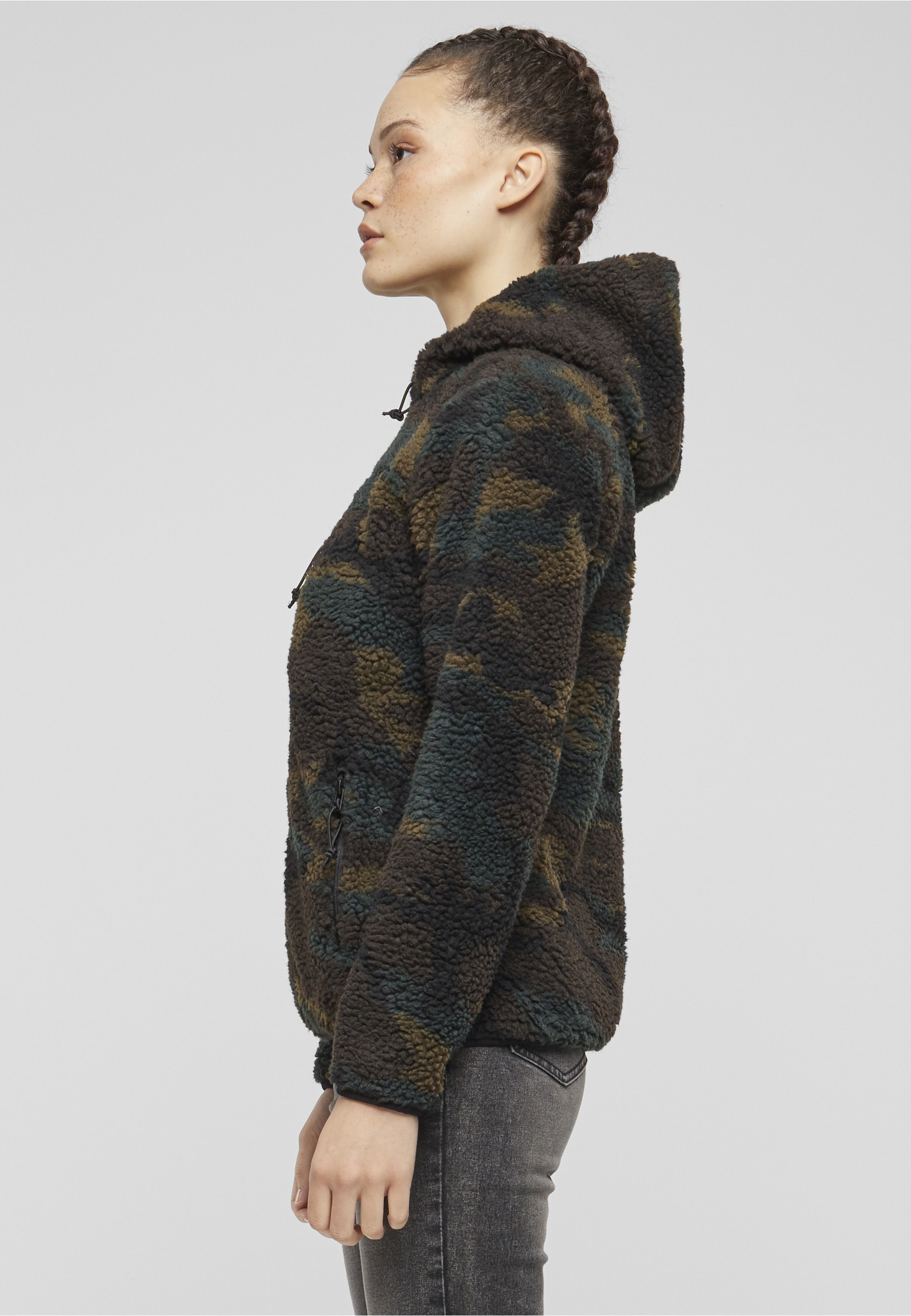 Brandit Allwetterjacke »Brandit Damen Ladies Teddyfleecejacket« 1 Stk. tlg. mit Kapuze