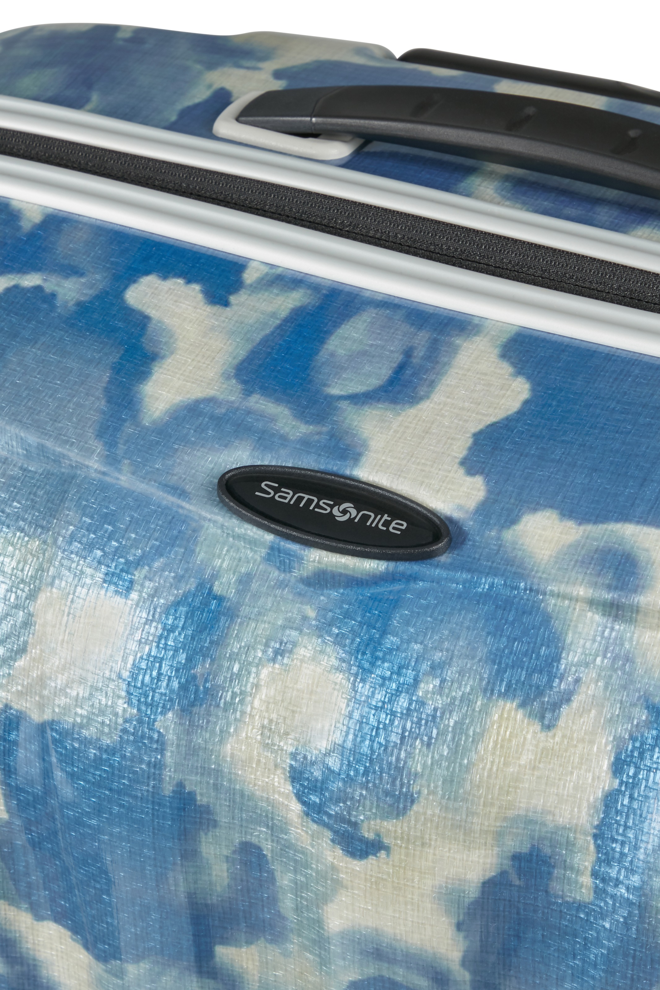 Samsonite Hartschalen-Trolley »SPINNER« 68 l Farbedition "Drifted Clouds", Curv-Material, mind. 95% recyceltes PET