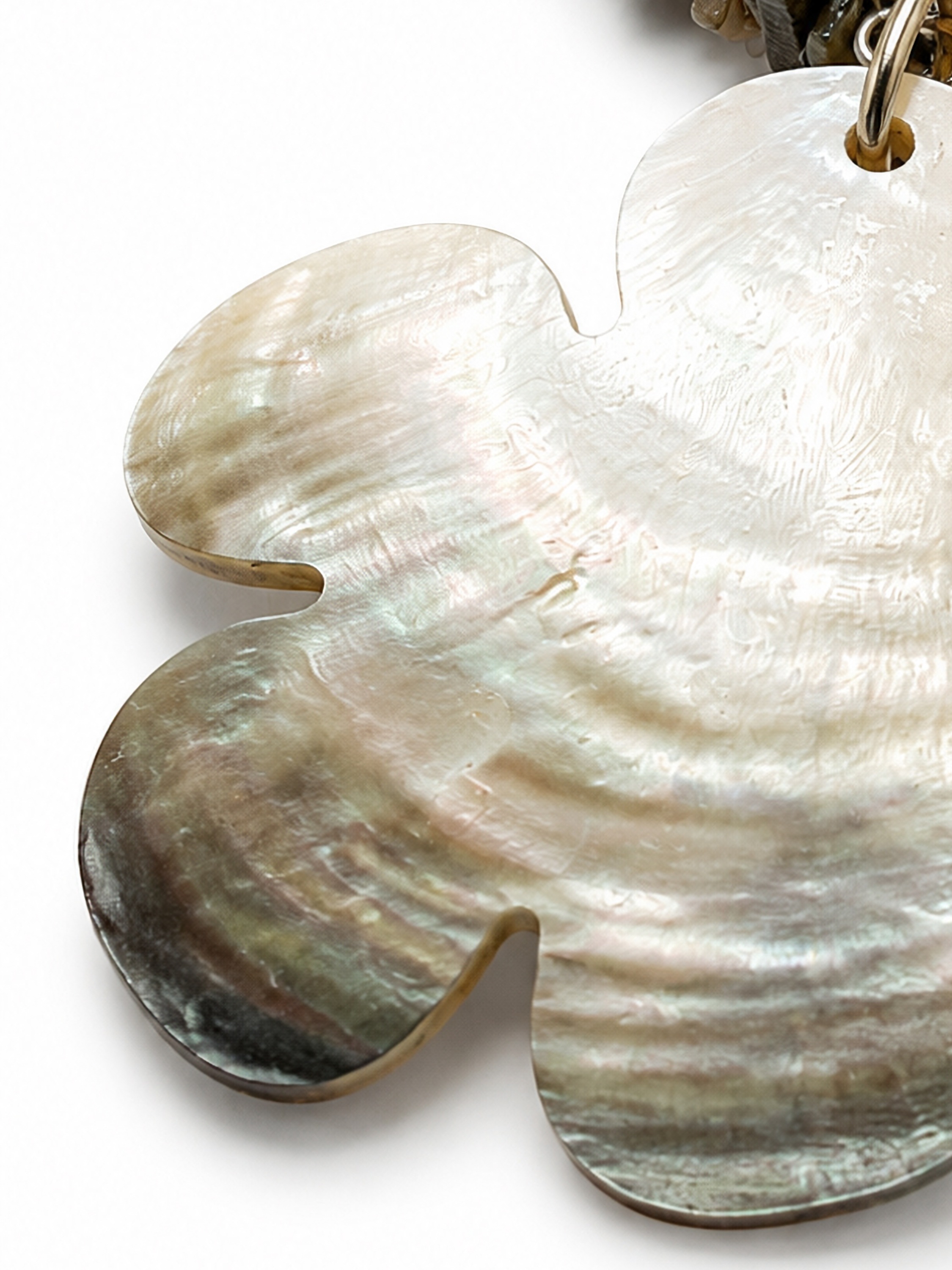 COLLEZIONE ALESSANDRO Kette mit Anhänger »Muschelblume« zweireihige Kette mit Muschel-Blüten