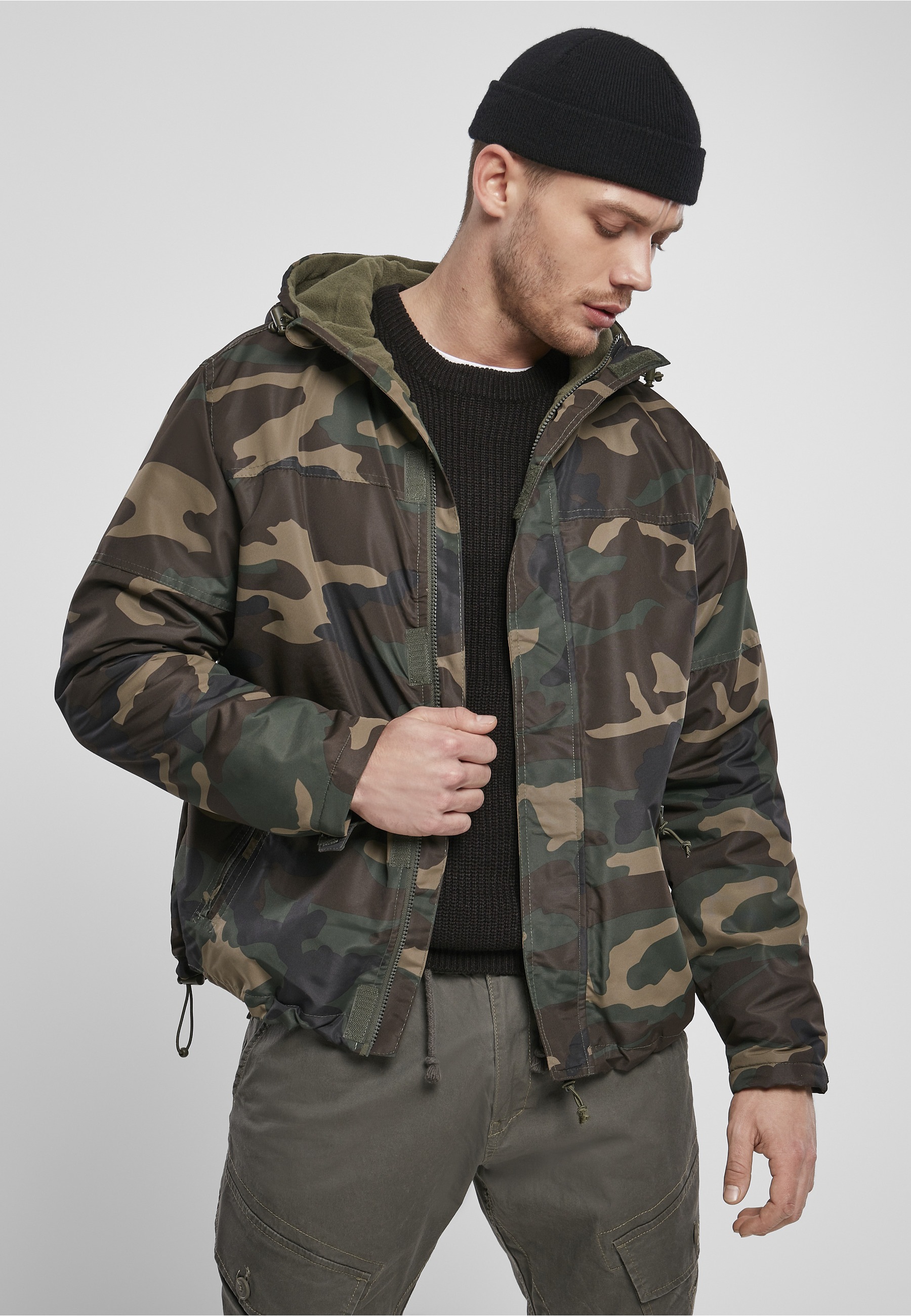 Brandit Allwetterjacke »Brandit Herren Windbreaker Frontzip« 1 Stk. tlg. mit Kapuze