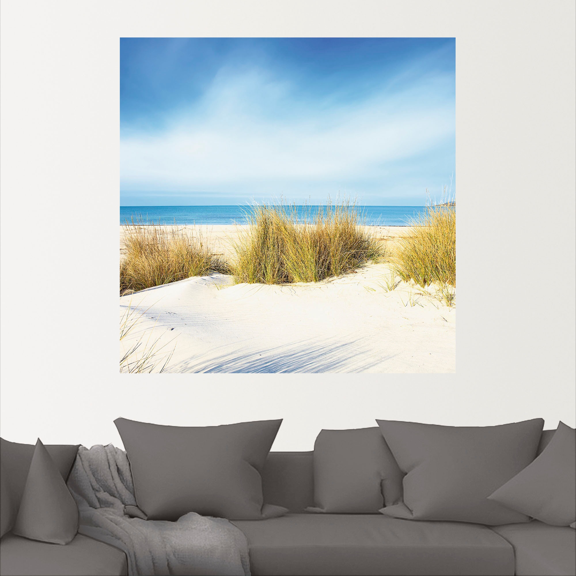 Artland Wandbild »Gras auf Sanddünen«, Strand, (1 St.), als Leinwandbild, Poster, Wandaufkleber in verschied. Größen
