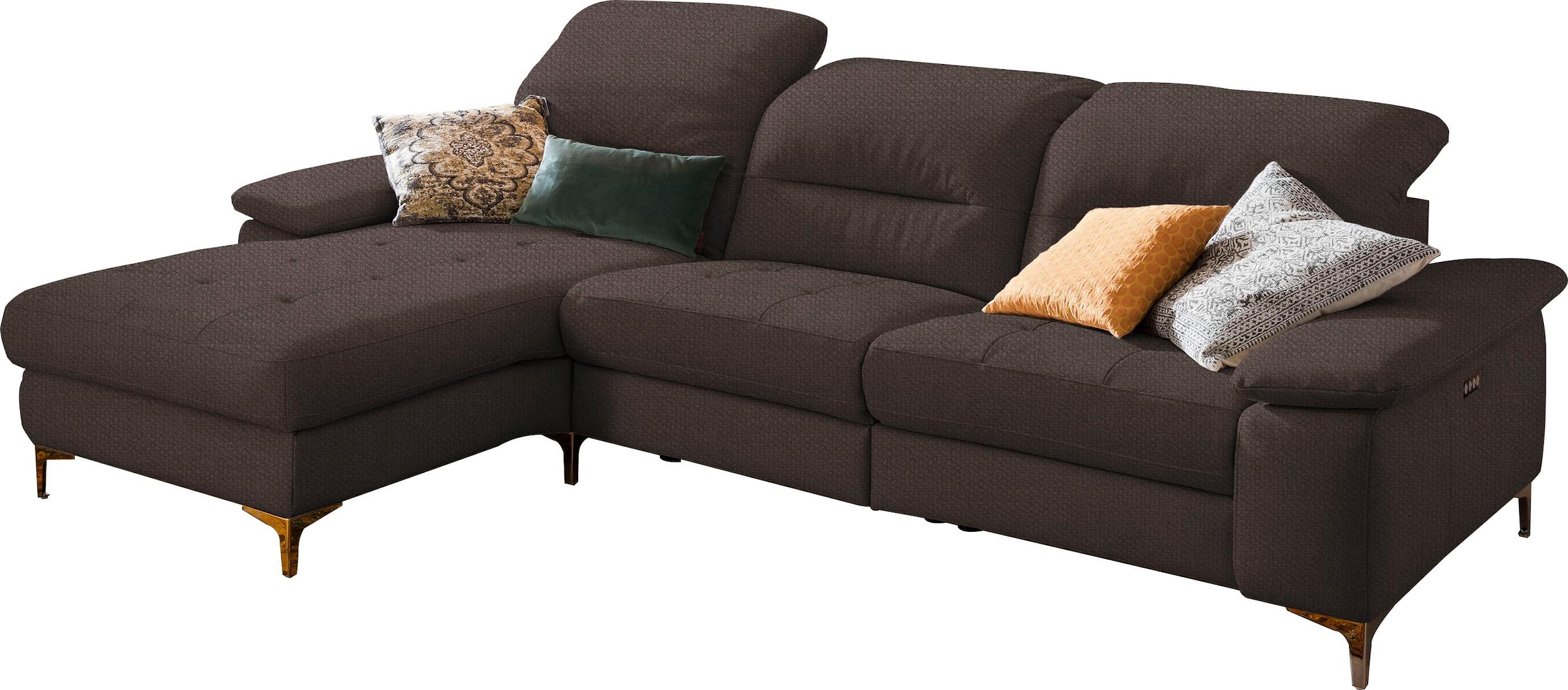 Home affaire Ecksofa "Basel L-Form" mit vollmotorischer Relaxfunktion und m günstig online kaufen