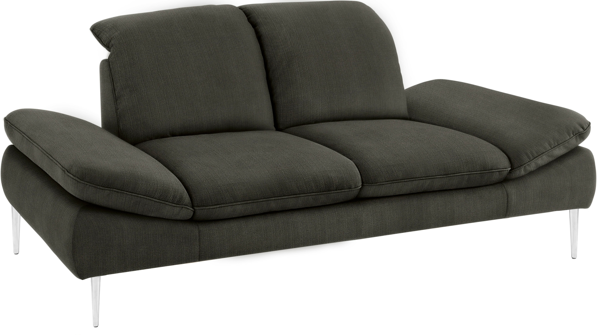 W.SCHILLIG 2,5-Sitzer »enjoy&MORE«, mit Sitztiefenverstellung, Füße silber matt, Breite 232 cm