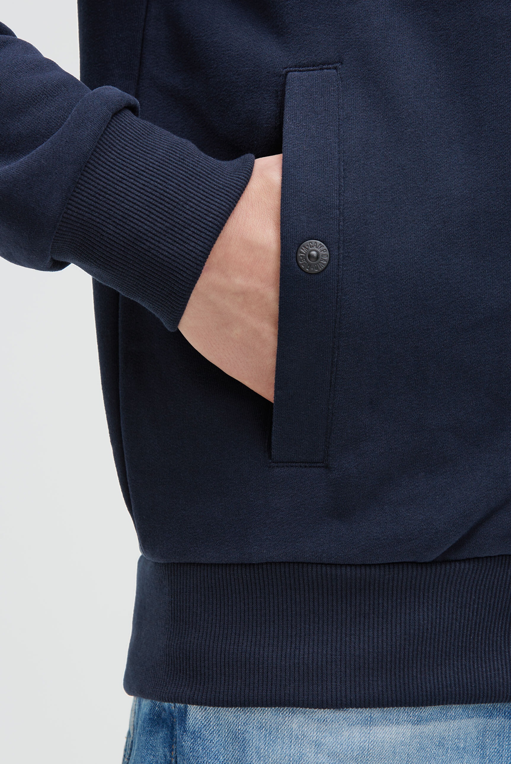 CAMP DAVID Kapuzensweatjacke Eingrifftaschen mit Druckknopfverschluss