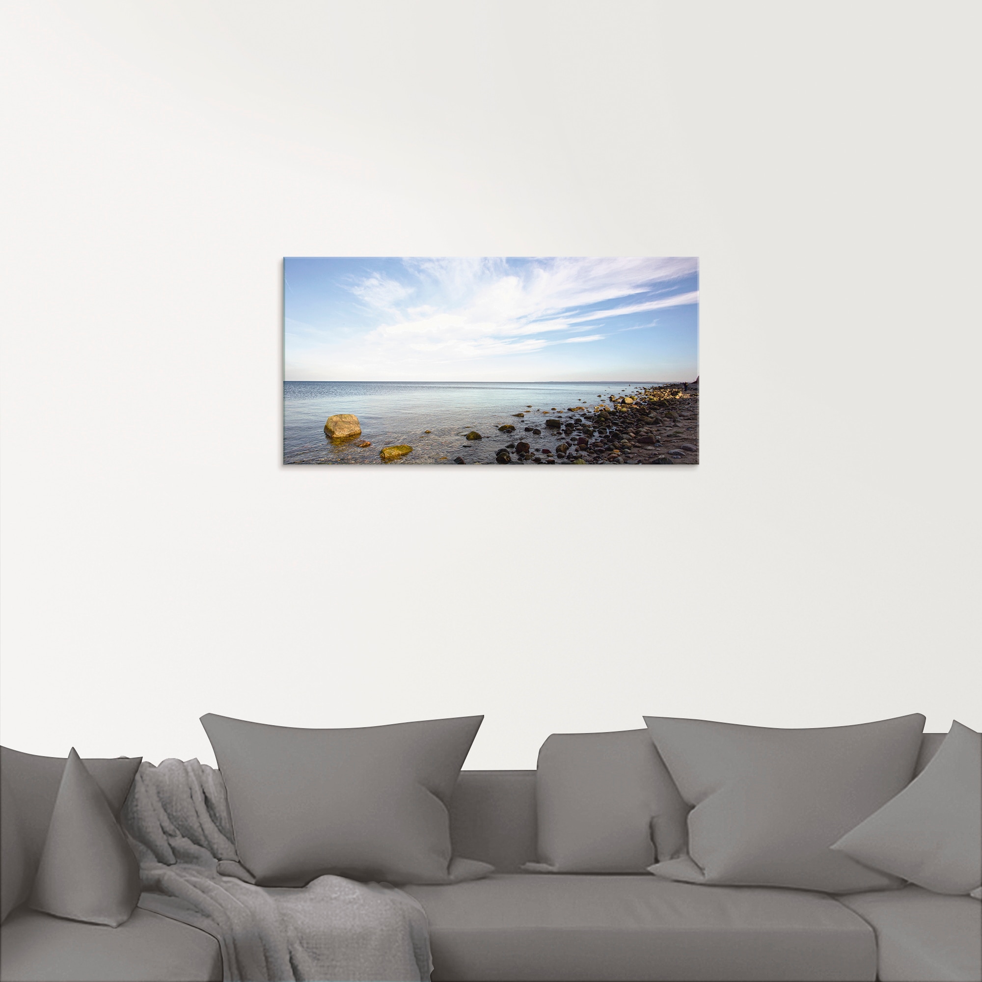 Artland Glasbild »Brodtener Ufer«, Strand, (1 St.), in verschiedenen Größen