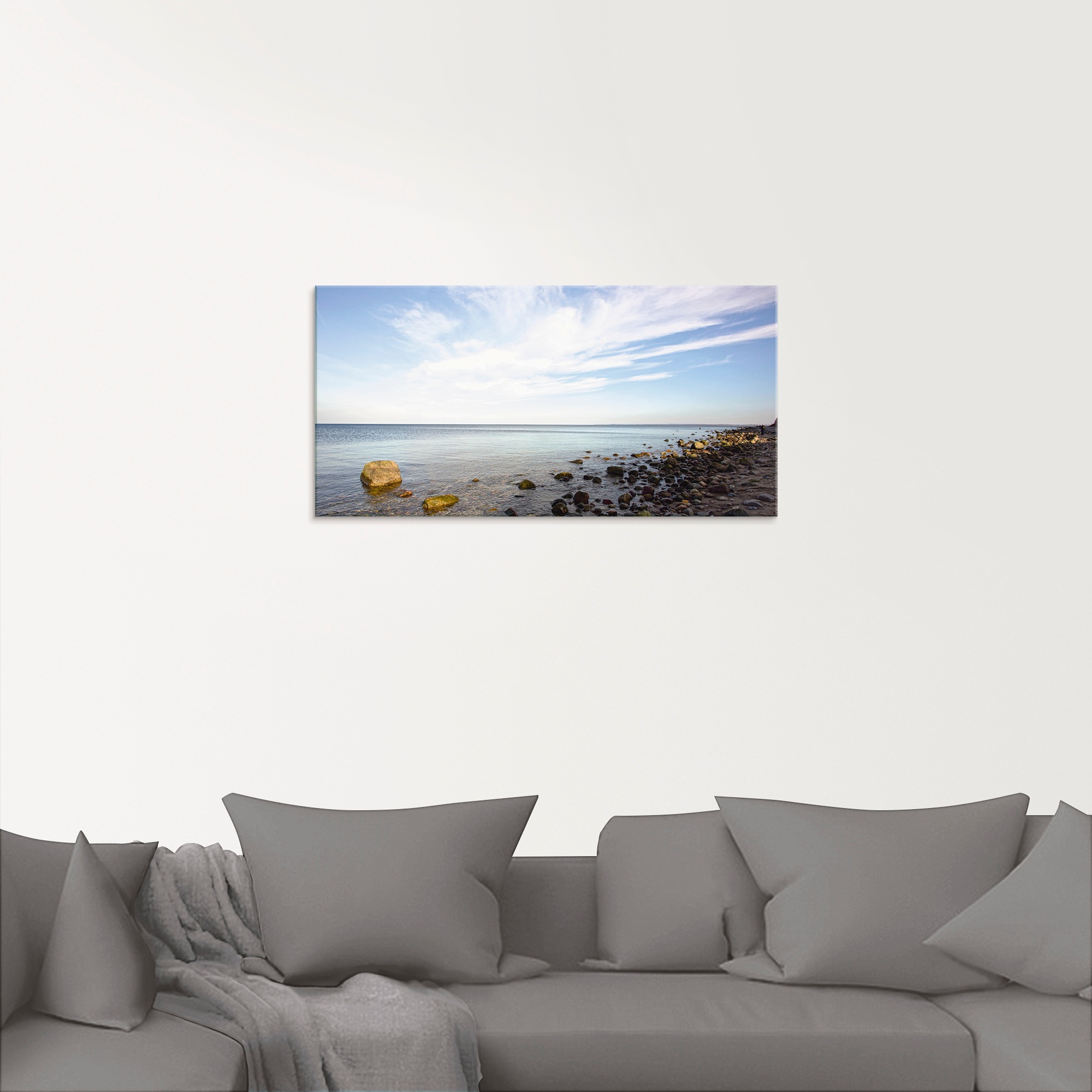 Artland Glasbild "Brodtener Ufer" Strand 1 Stk. tlg. in verschiedenen Größen