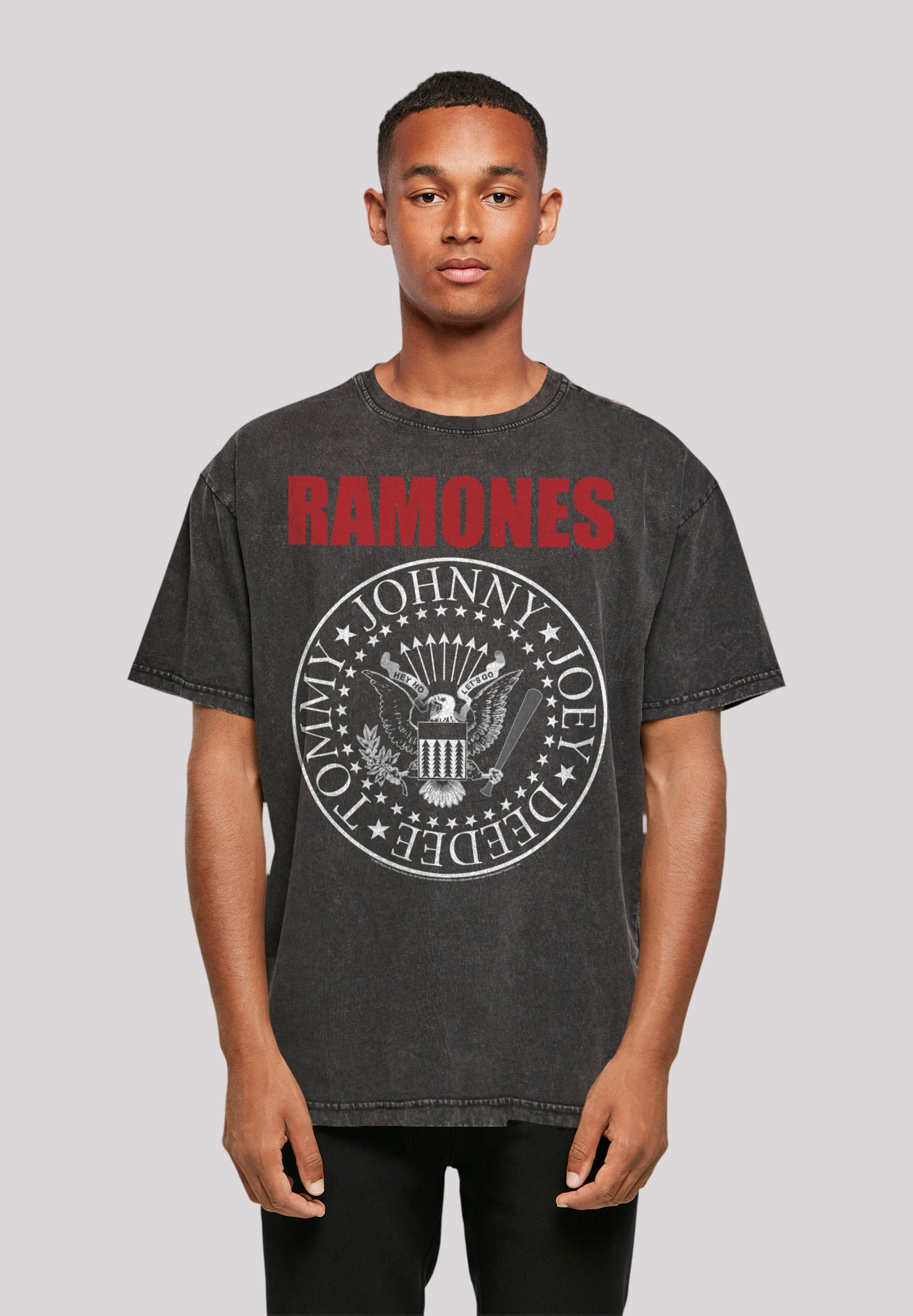 F4NT4STIC T-Shirt »Ramones Rock Text für Red | Seal«, Musik ▷ Rock-Musik BAUR Qualität, Band Premium Band