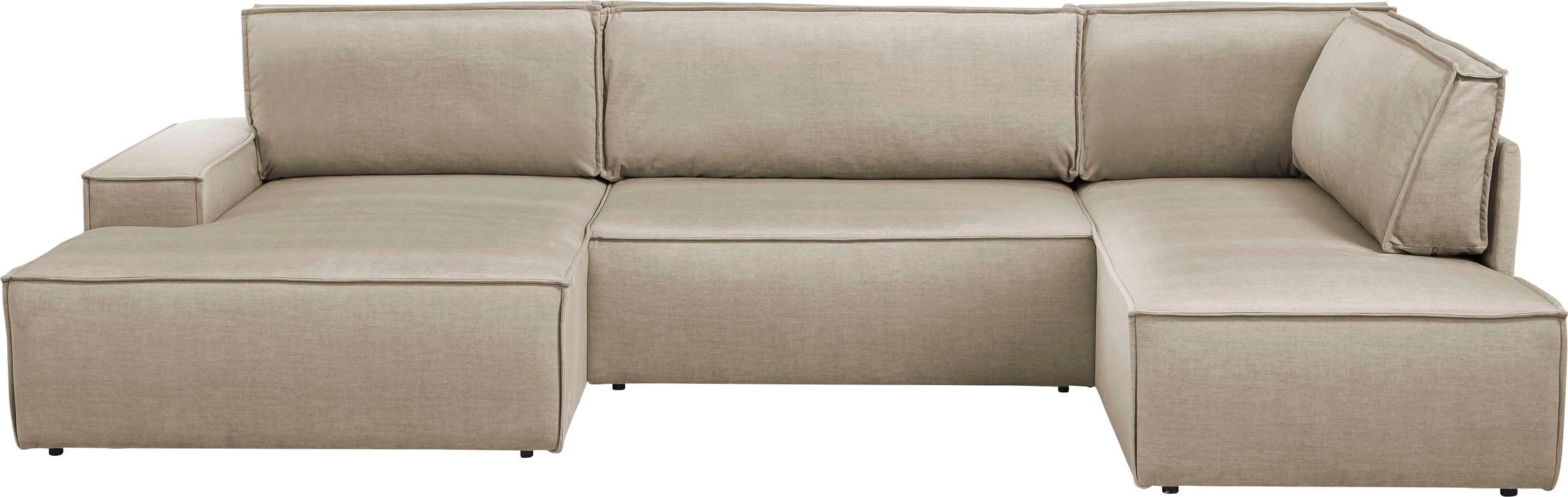 Home affaire Wohnlandschaft "SHERWOOD 329 cm, U-Form, Schlafsofa,", Schlaff günstig online kaufen